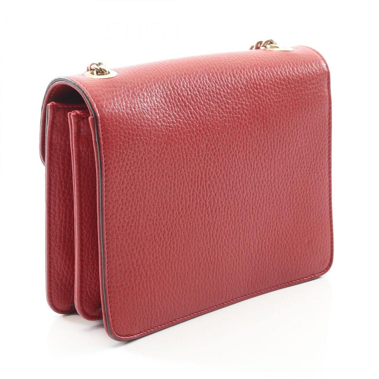 Gucci Red Color Leather Shoulder Bag