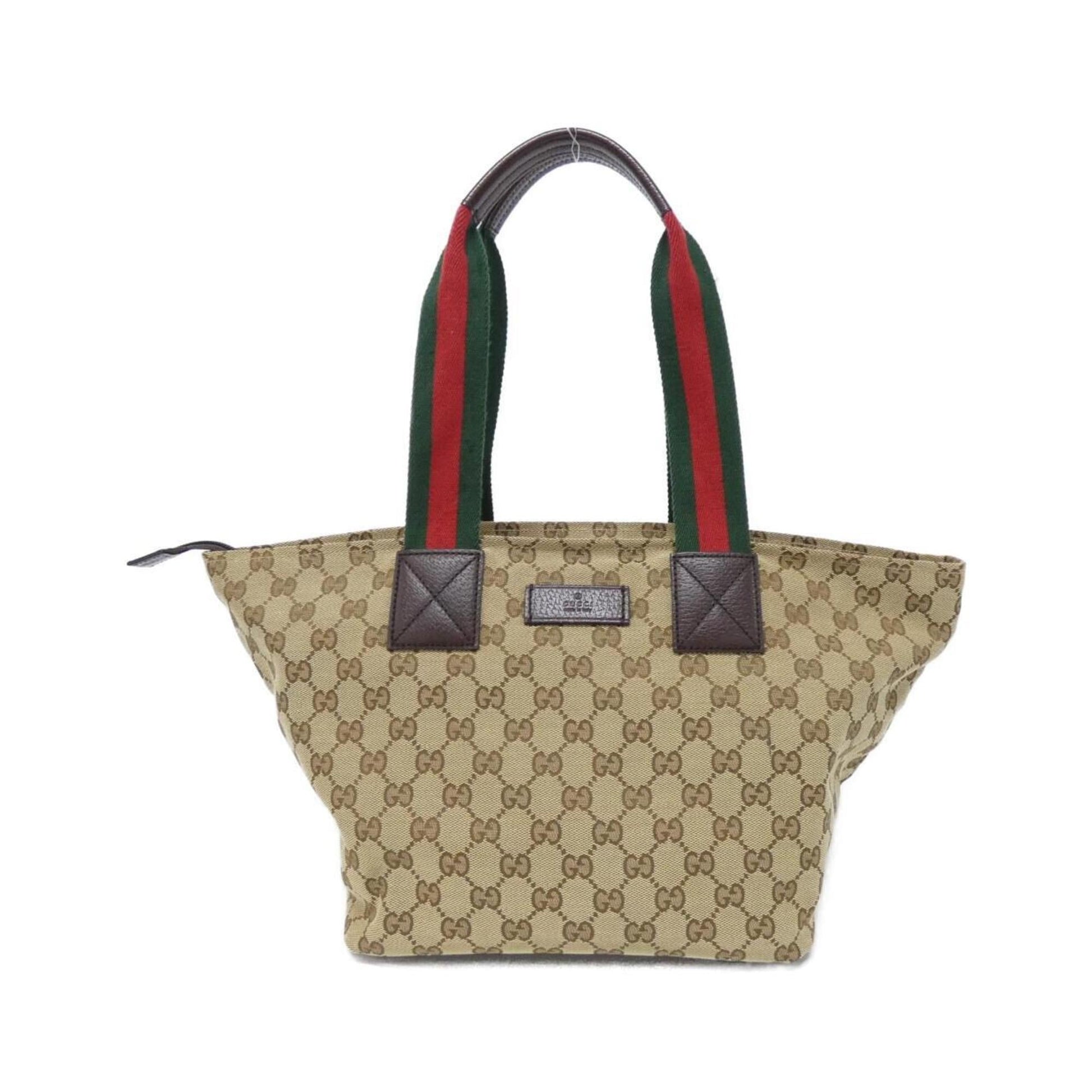 Gucci Beige Brown Gg Canvas Handbag