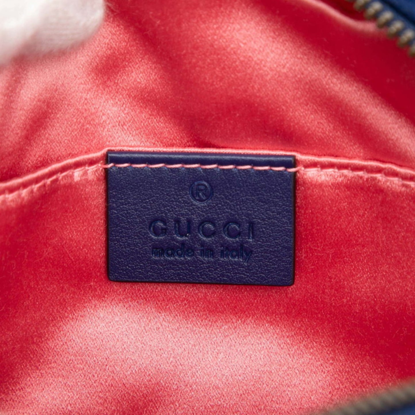 Gucci Gg Marmont Blue Leather Sling Bag
