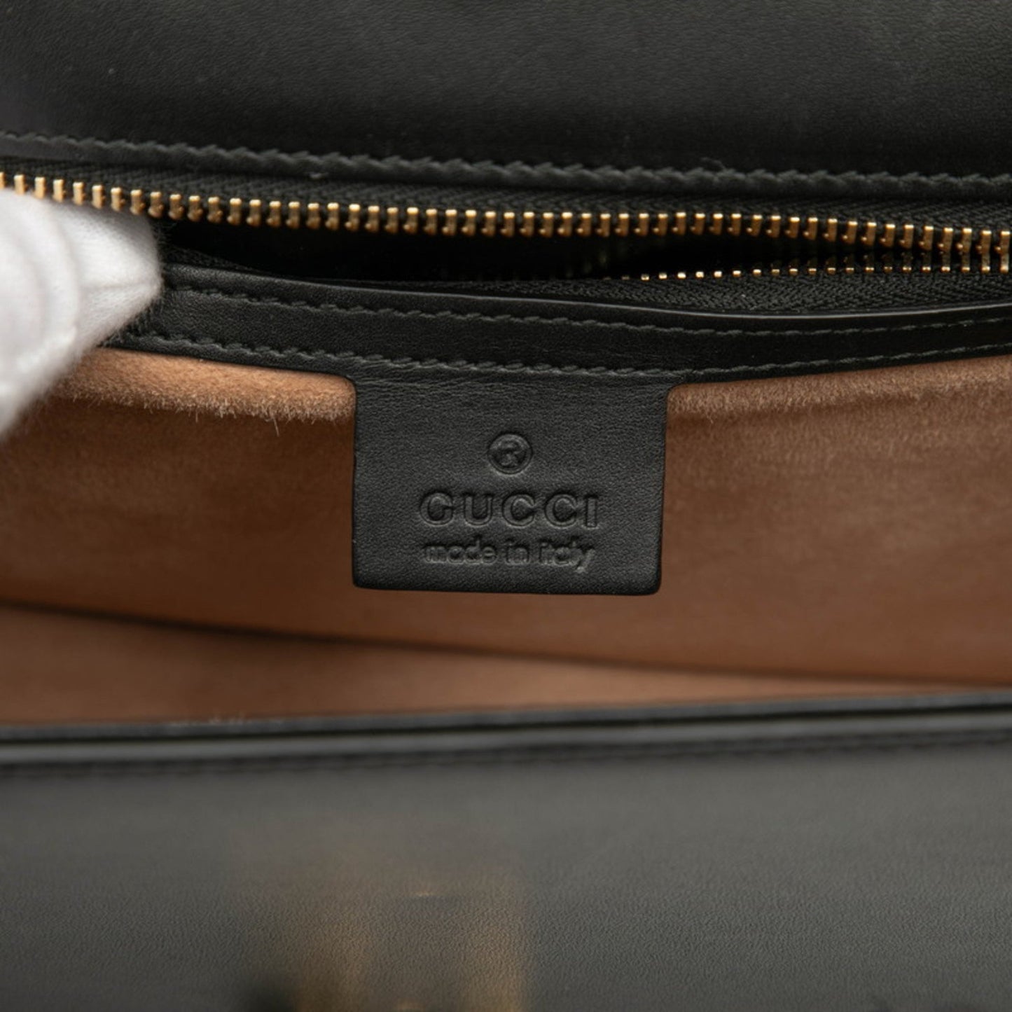Gucci Multi-Color White Leather Shoulder Bag