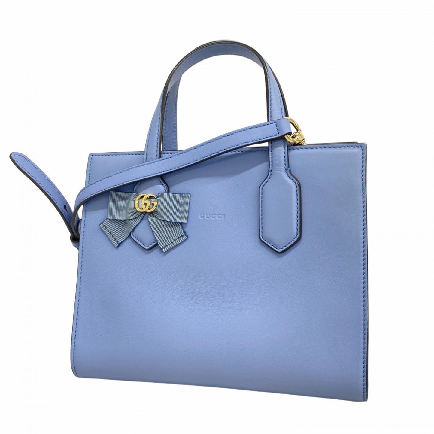 Gucci Blue Leather Handbag