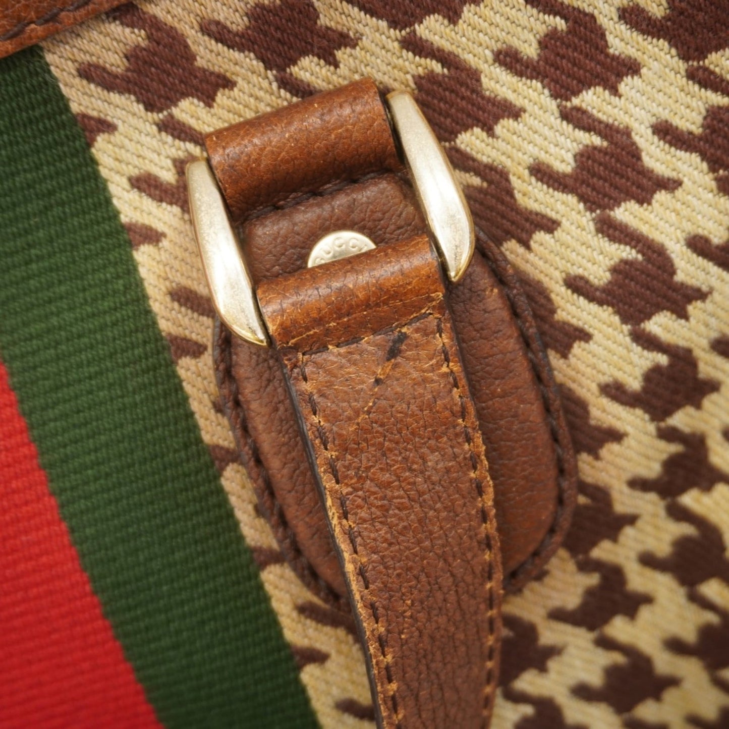 Gucci Brown Canvas Handbag
