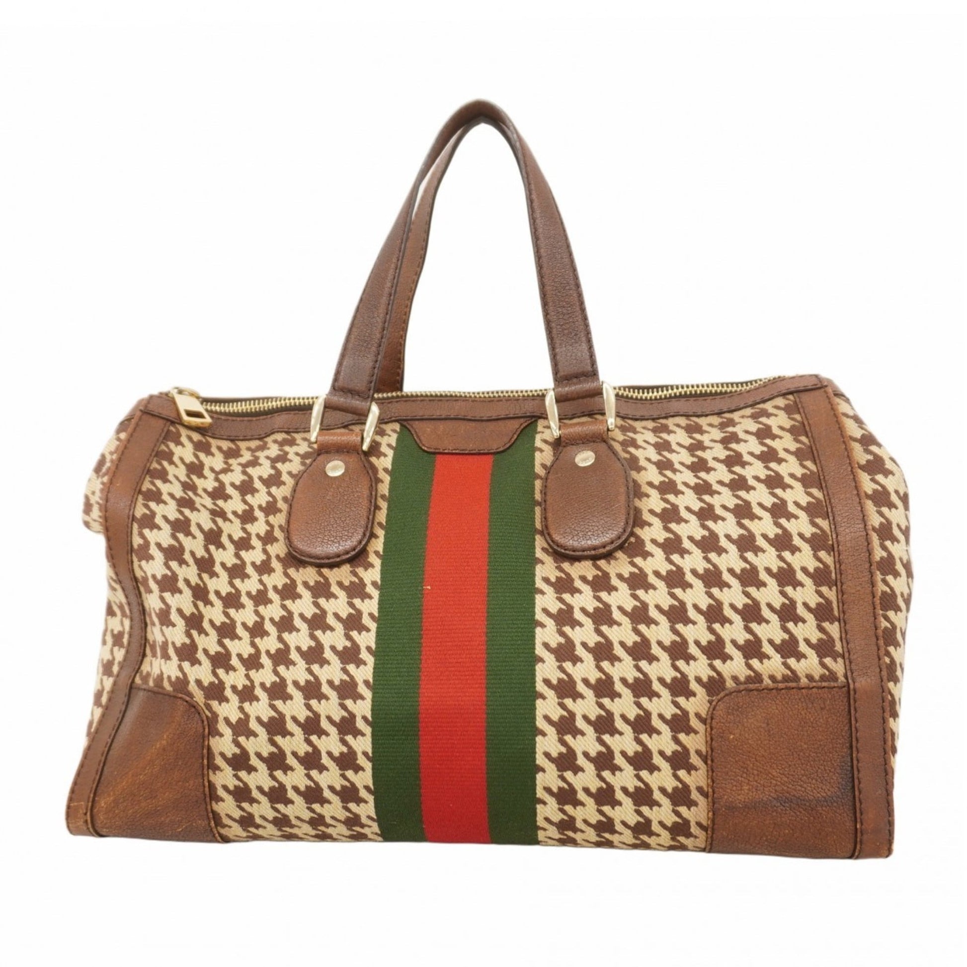Gucci Brown Canvas Handbag