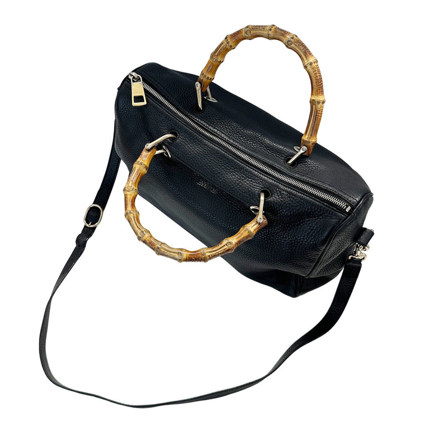 Gucci Black Leather Handbag Shoulder Bag