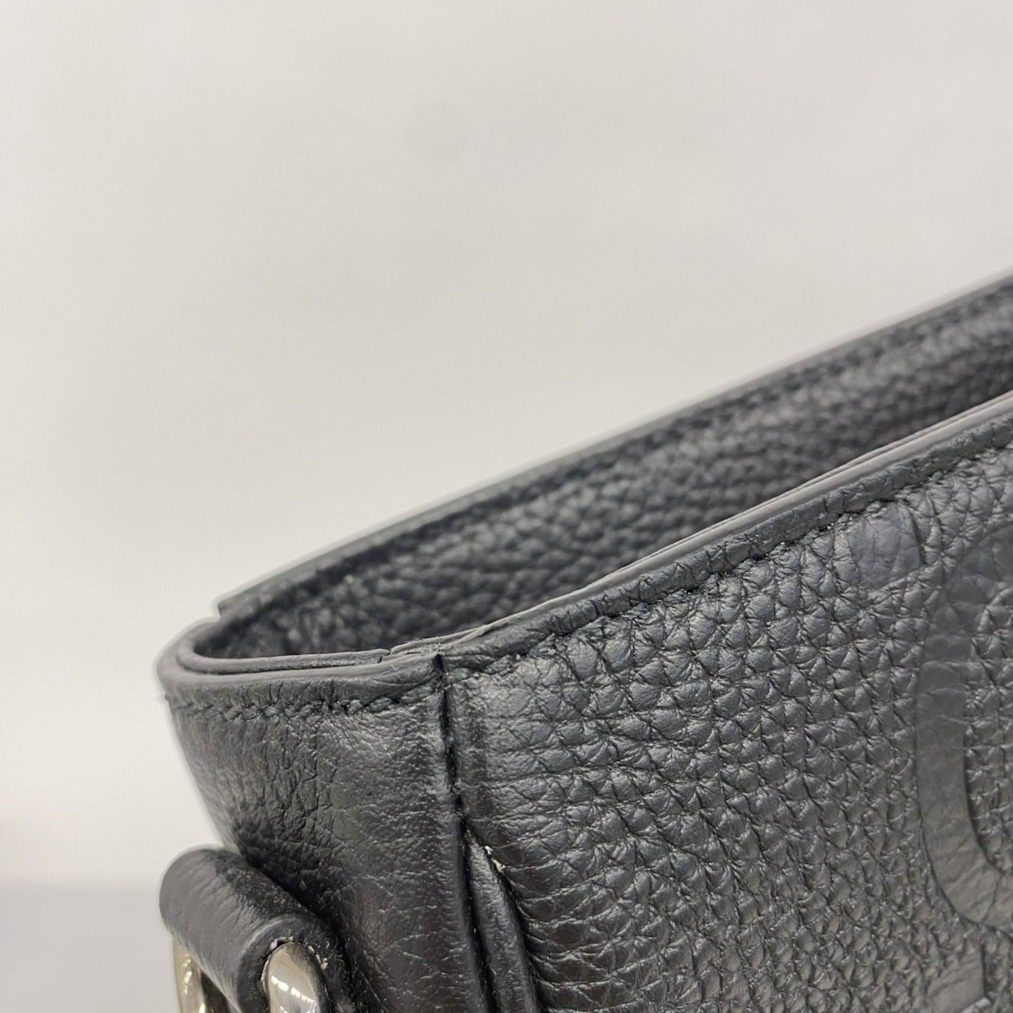 Gucci Black Leather Tote Bag
