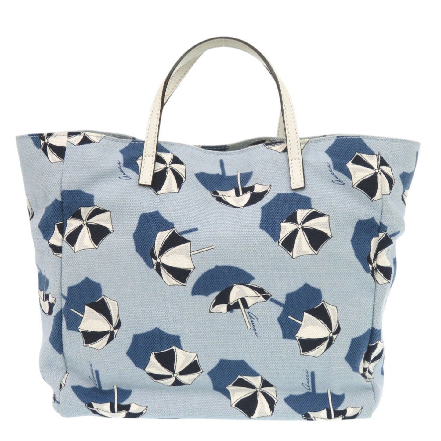 Gucci Blue Canvas Tote Bag