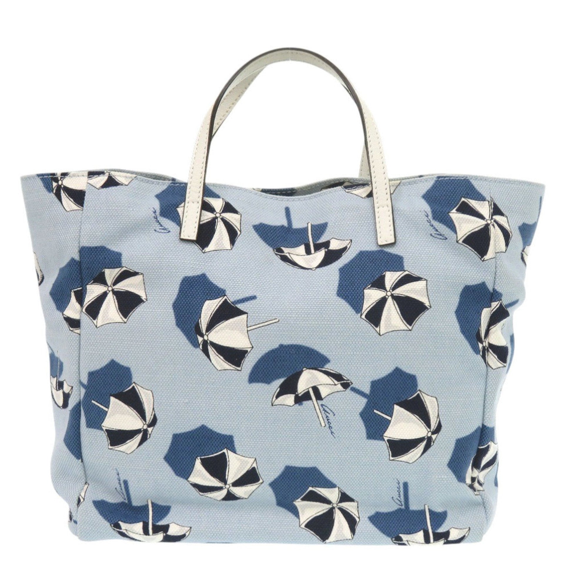 Gucci Blue Canvas Tote Bag