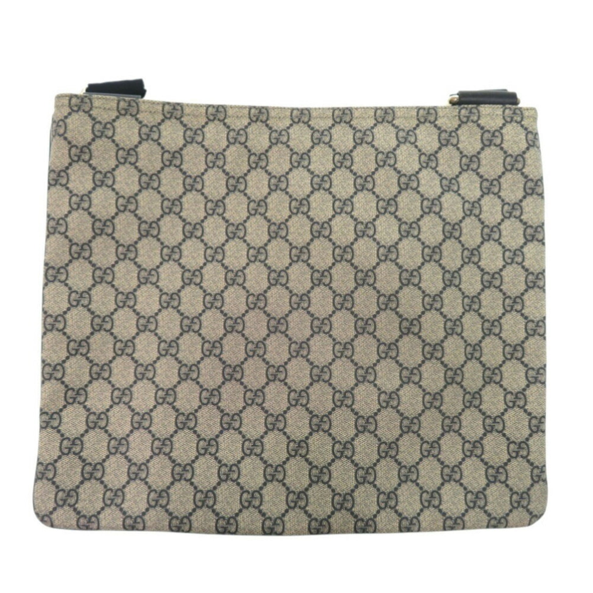 Gucci Beige Navy Gg Supreme Shoulder Bag