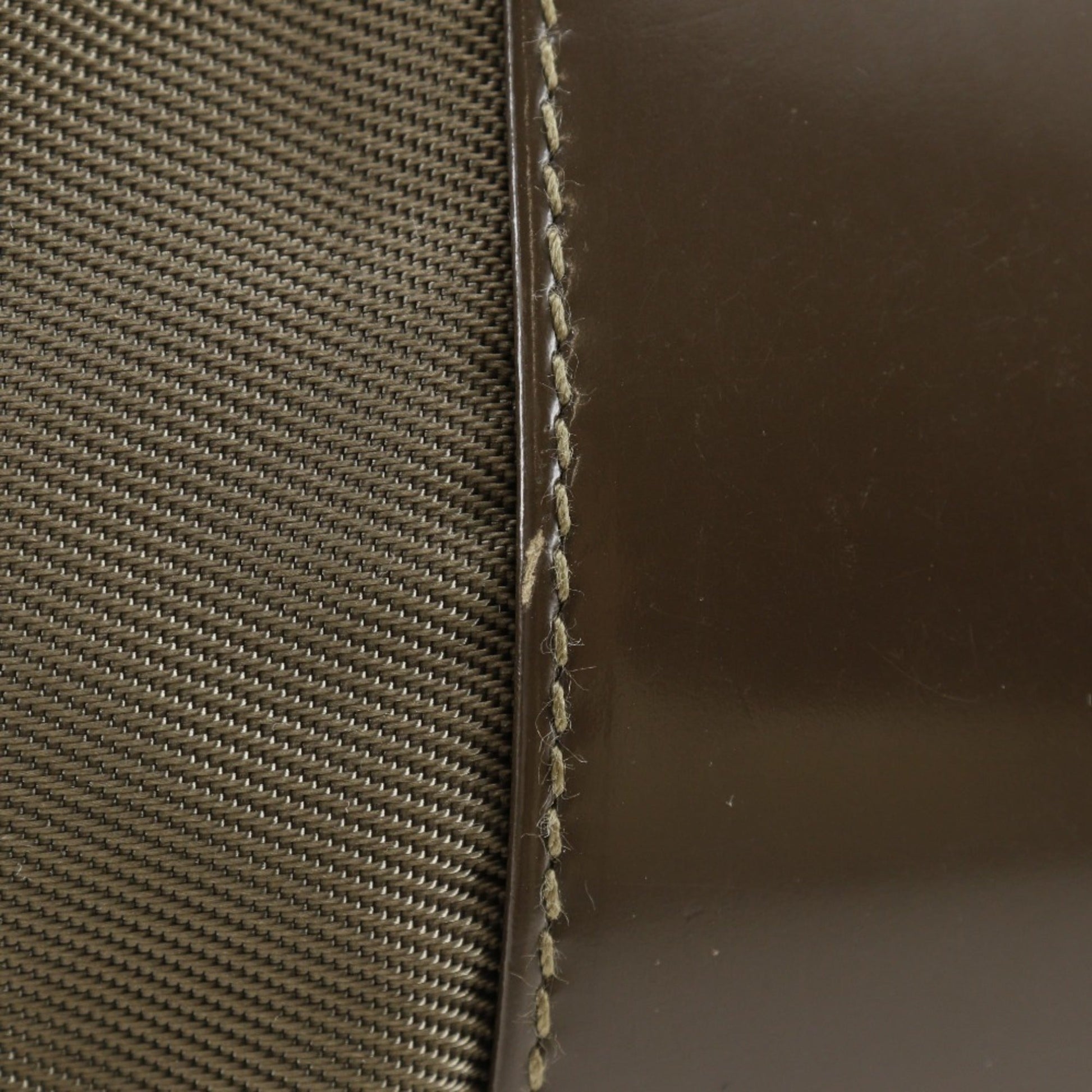 Gucci Khaki Nylon Canvas Shoulder Bag
