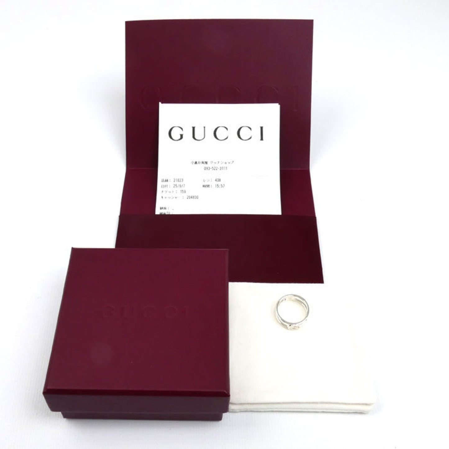 Gucci Silver Silver 925 Band Ring