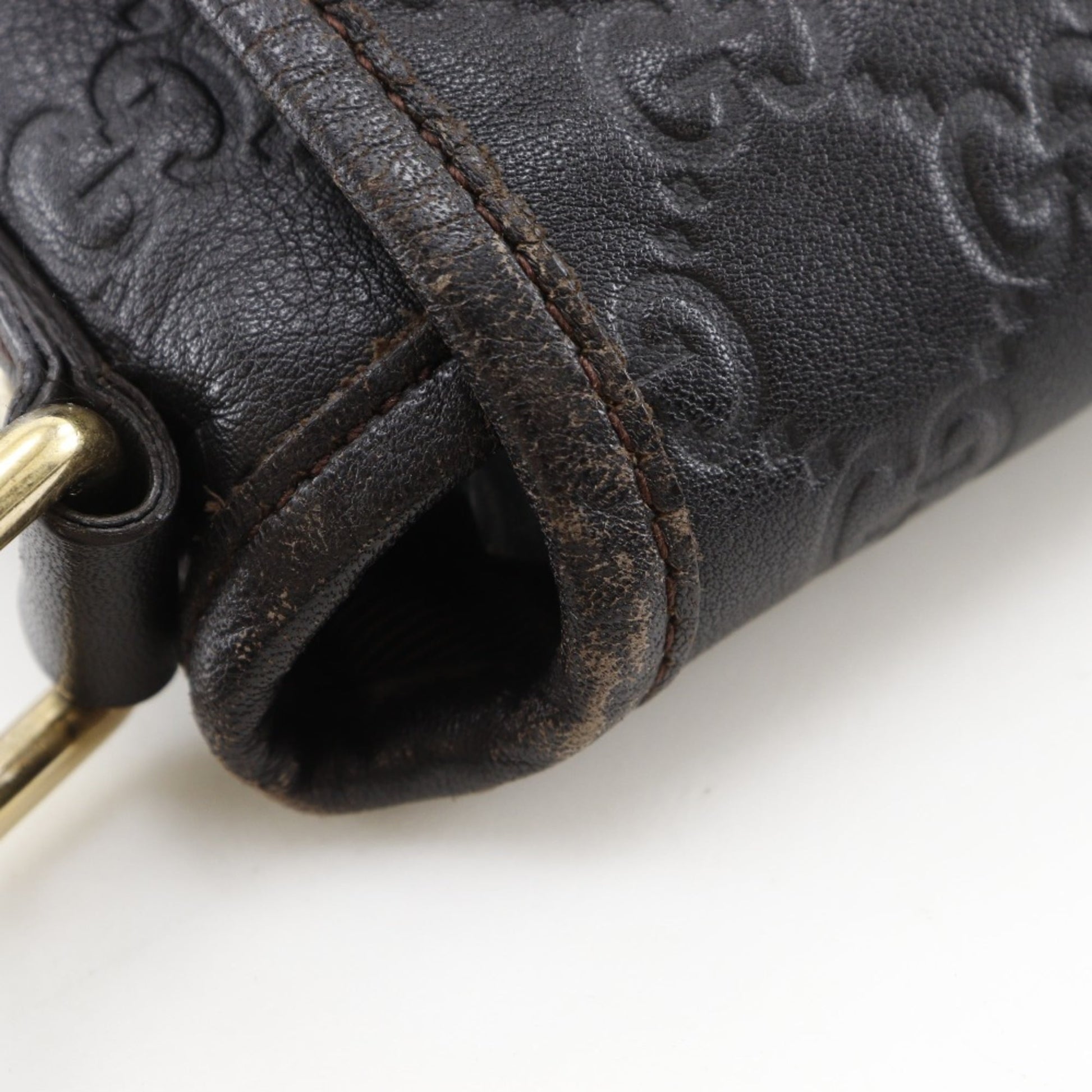 Gucci Brown Leather Shoulder Bag