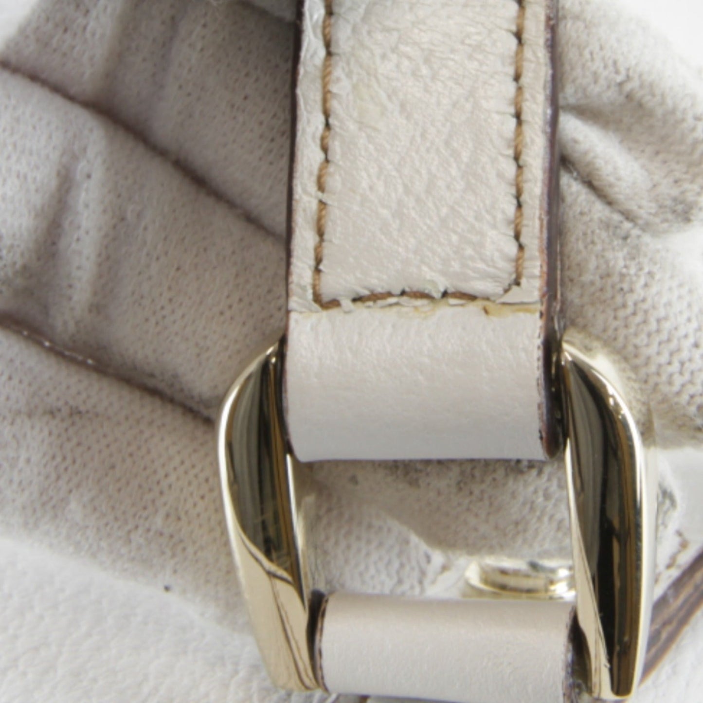 Gucci White Leather Tote Bag