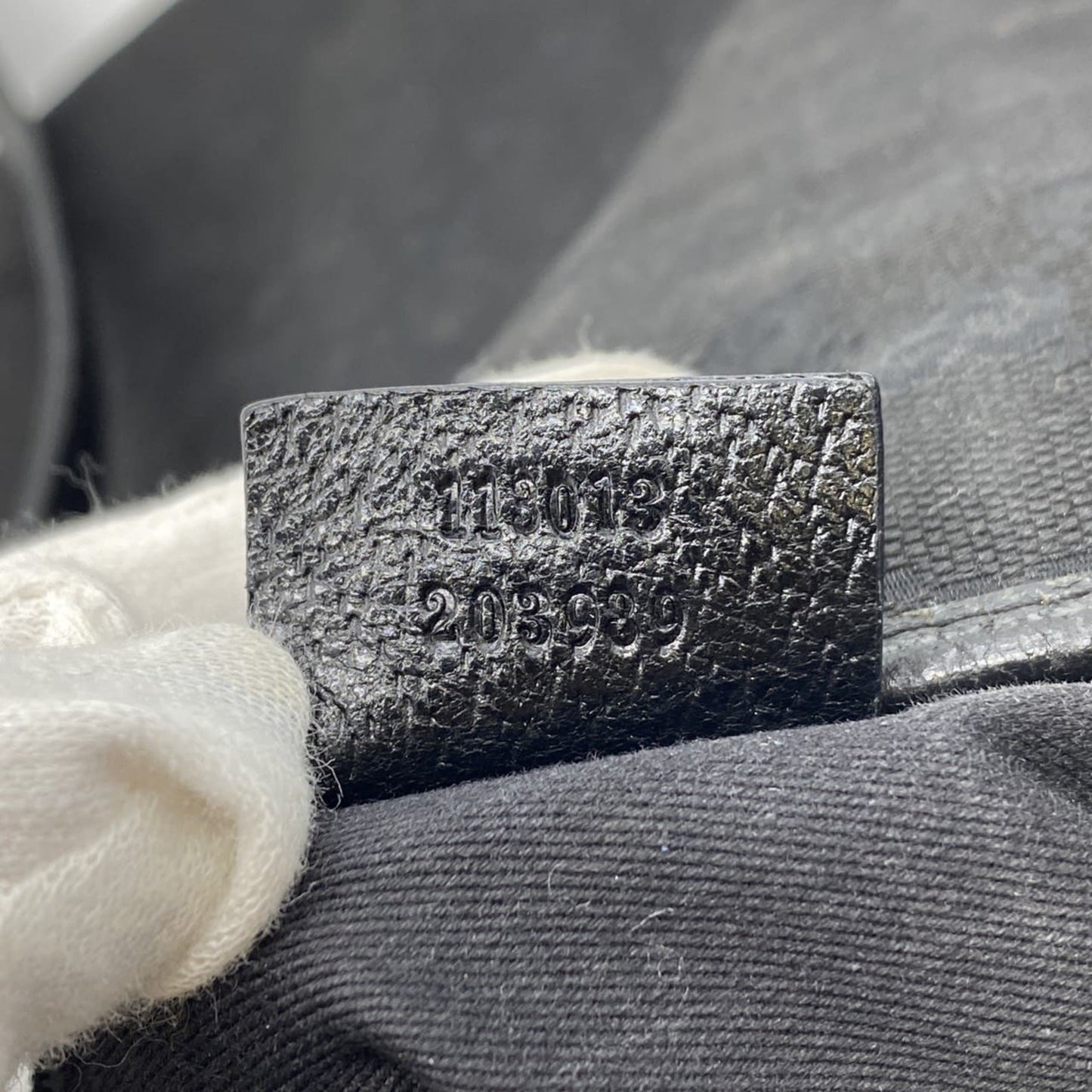 Gucci Black Gg Canvas Shoulder Bag