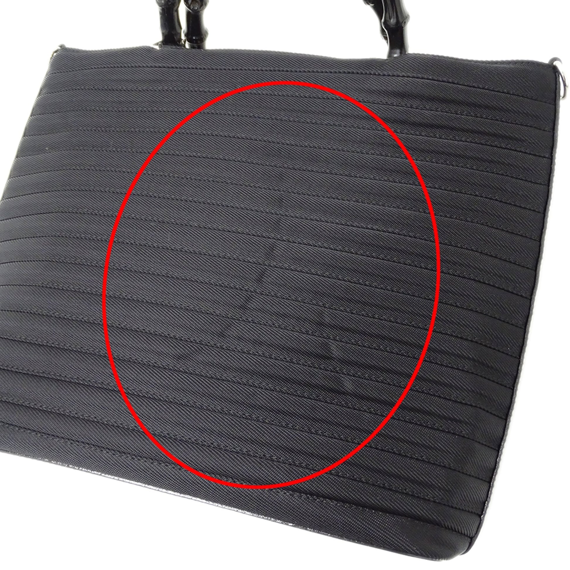 Gucci Black Nylon Handbag Shoulder Bag