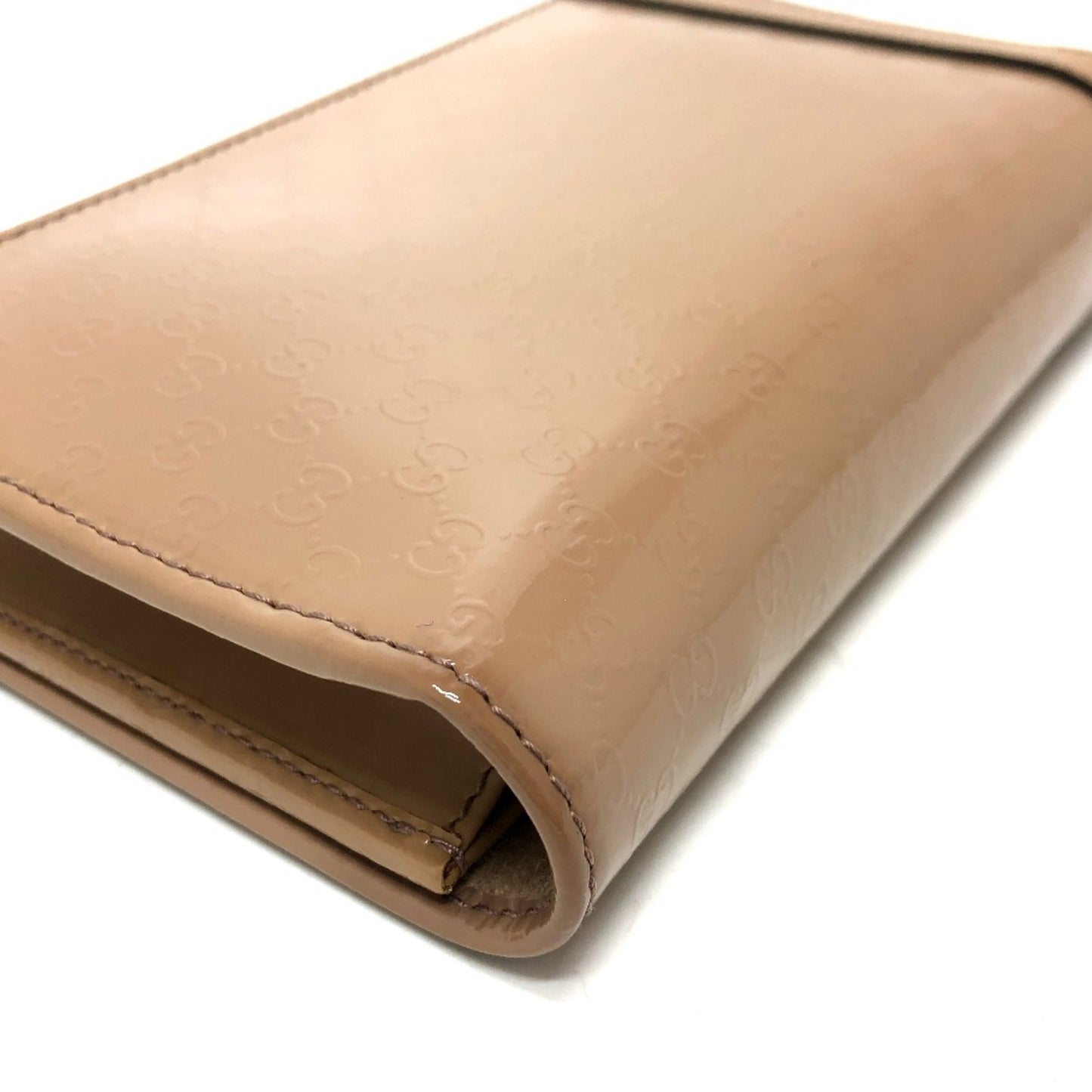 Gucci Beige Patent Leather Shoulder Bag
