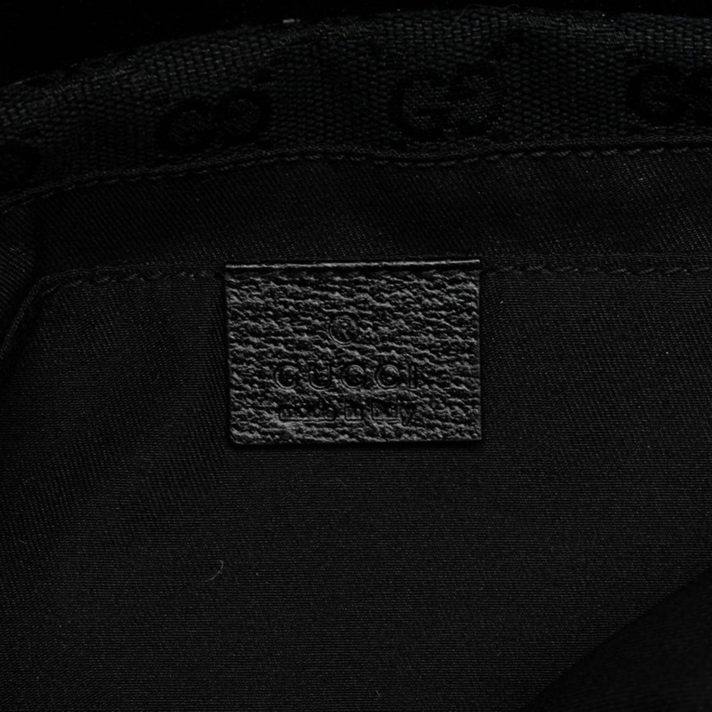 Gucci Black Canvas Leather Fanny Pack