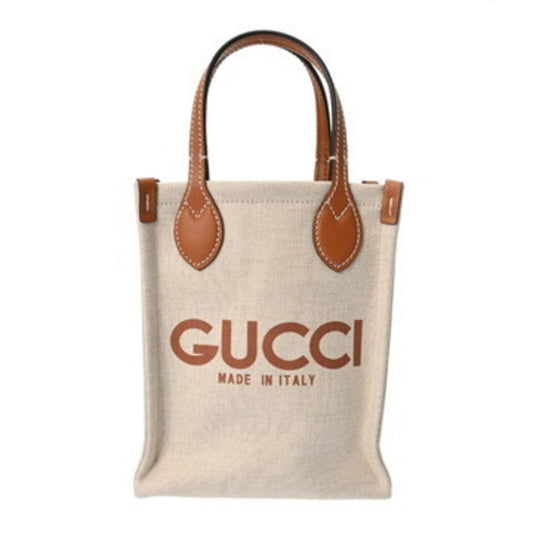 Gucci Brown White Shoulder Bag