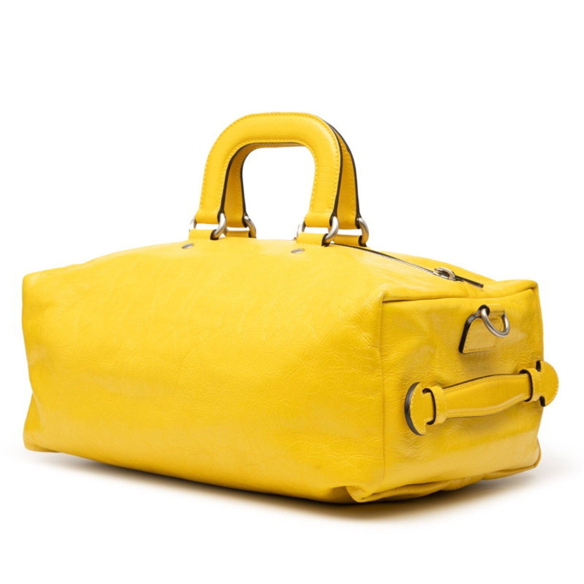 Gucci Yellow Leather Boston Bag Shoulder Bag