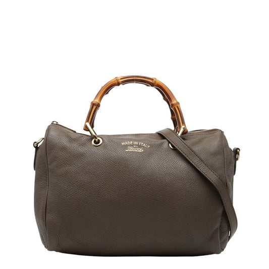 Gucci Brown Leather Handbag Shoulder Bag