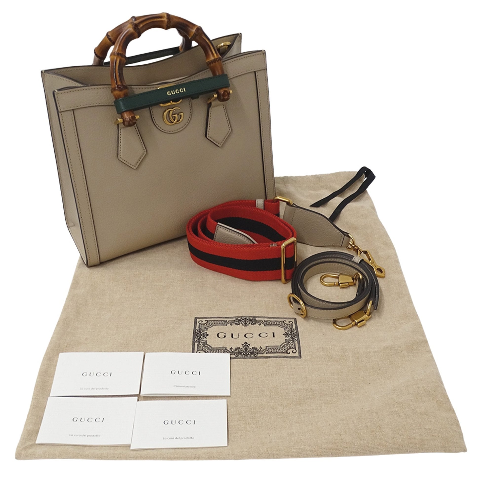 Gucci Beige Leather Handbag Shoulder Bag