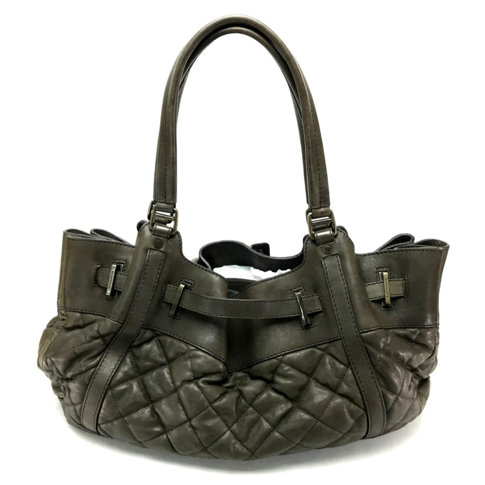Burberry Tote Bag Leather Brown Tote Bag 7
