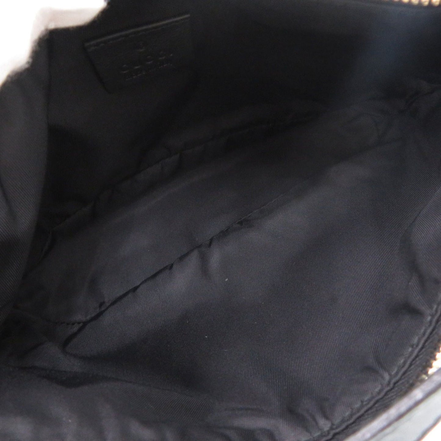 Gucci Black Gg Canvas Handbag