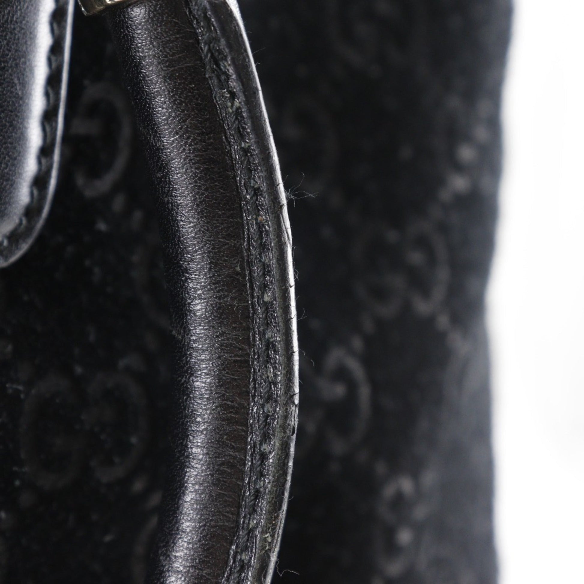 Gucci Black Suede Tote Bag