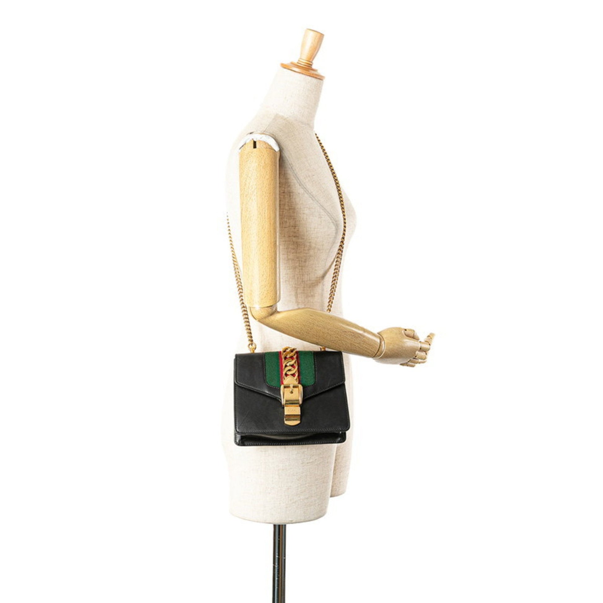 Gucci Black Leather Shoulder Bag