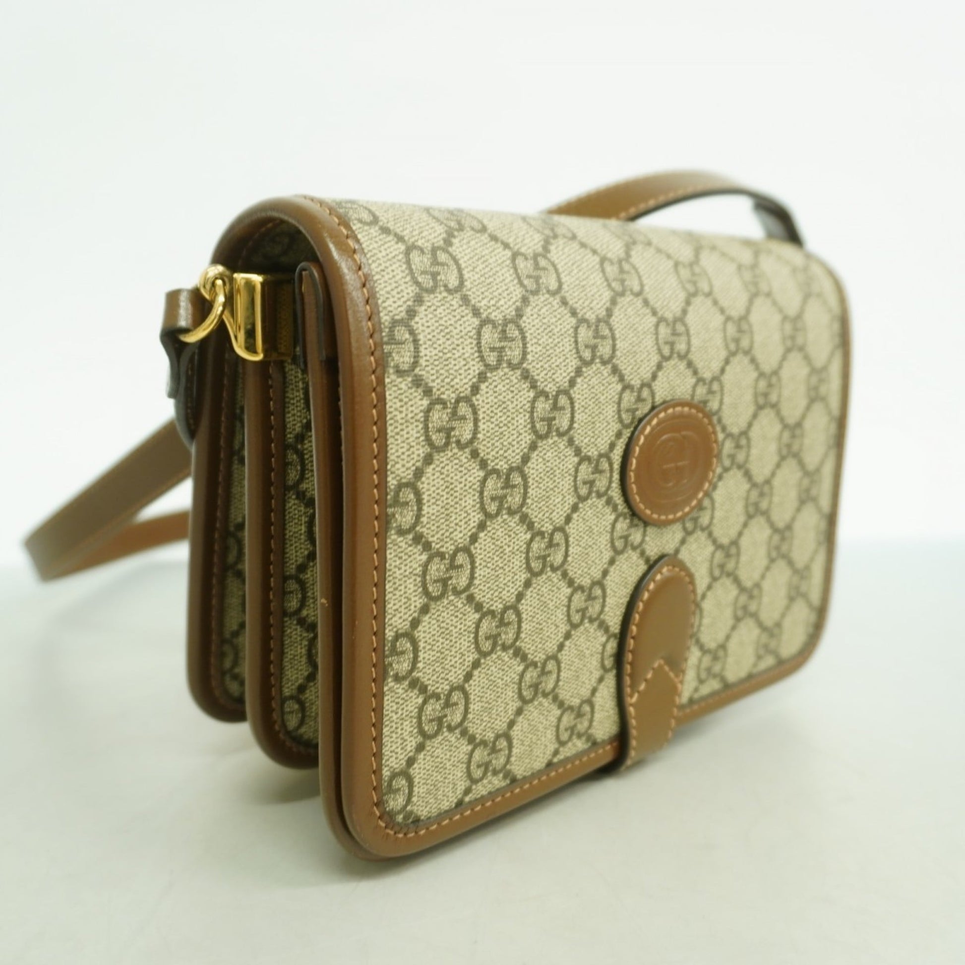 Gucci Brown Pvc Shoulder Bag