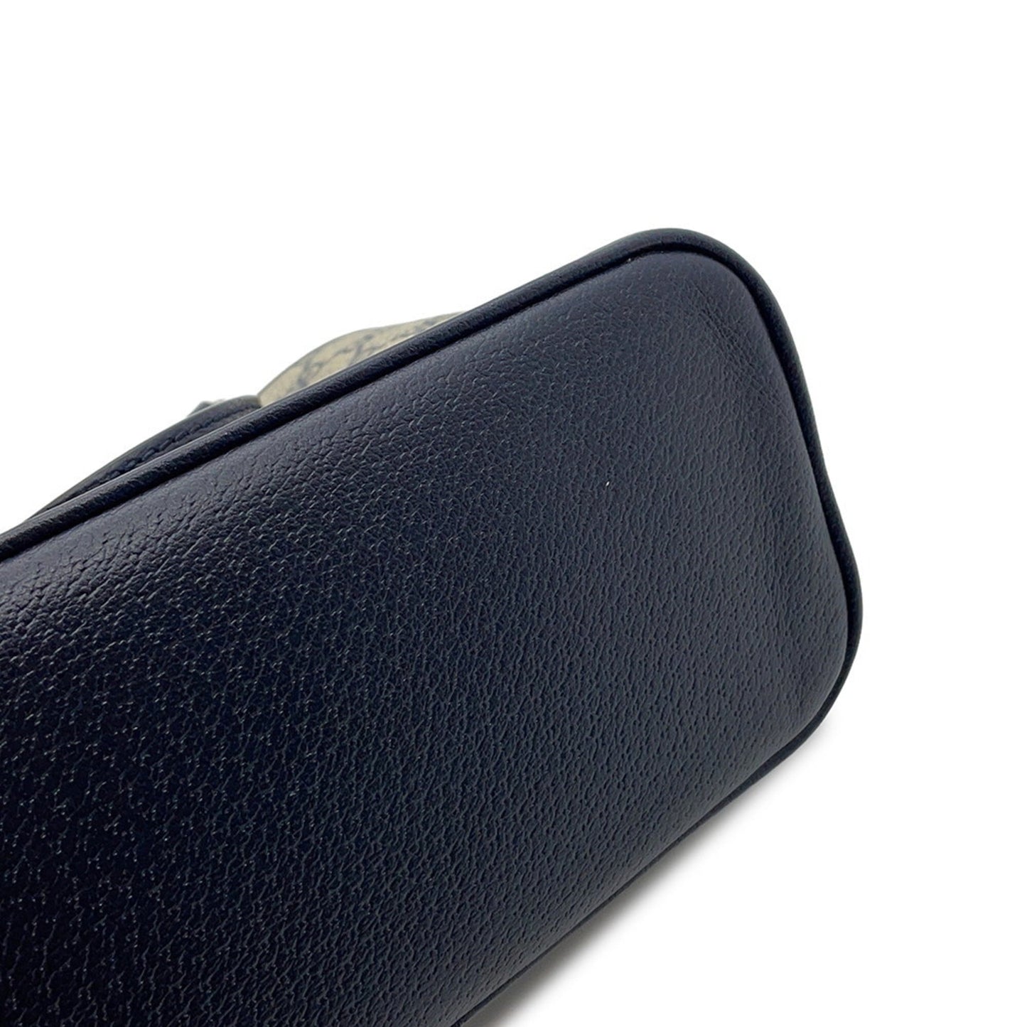 Gucci Ophidia Beige Navy Gg Supreme Leather Shoulder Bag