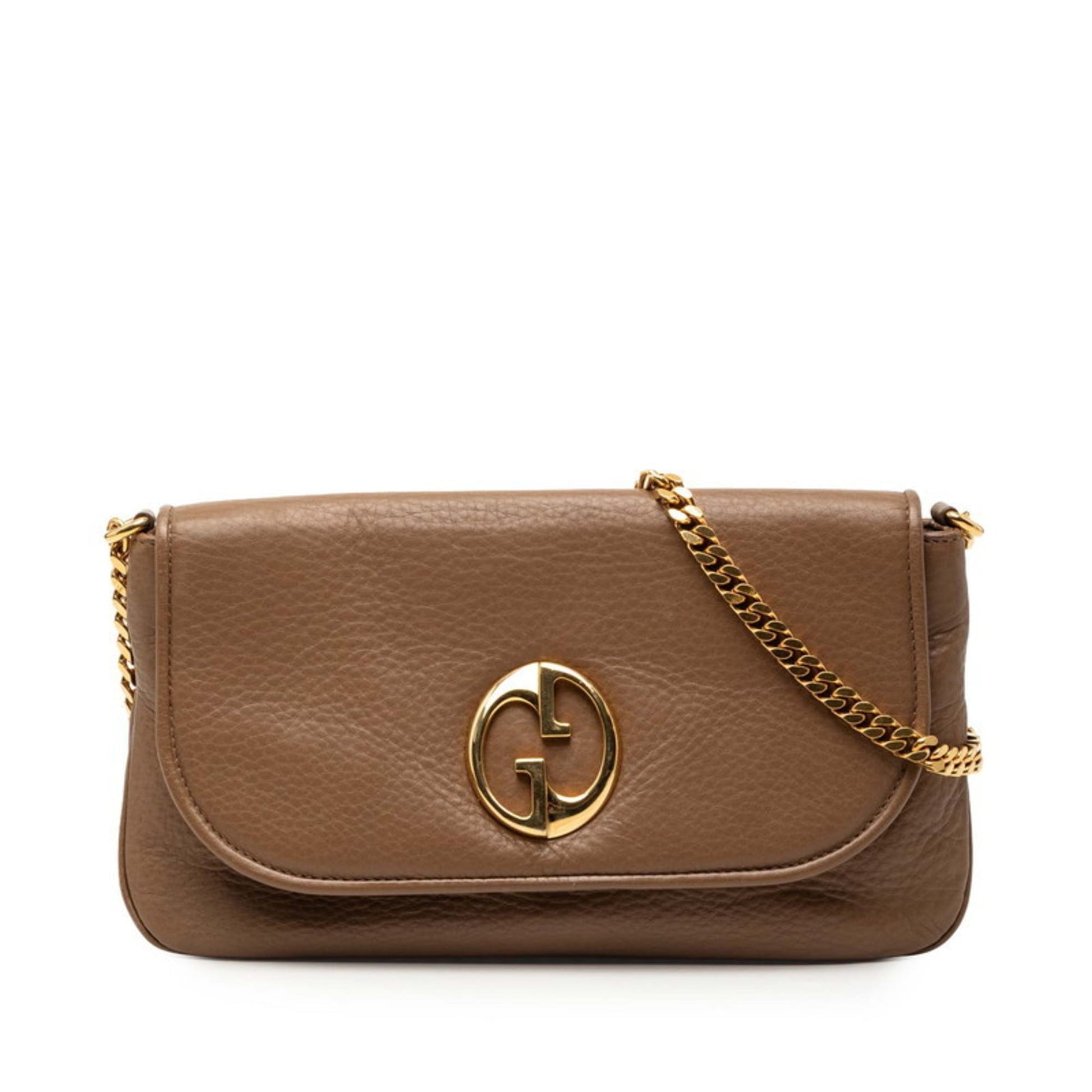 Gucci Brown Leather Shoulder Bag