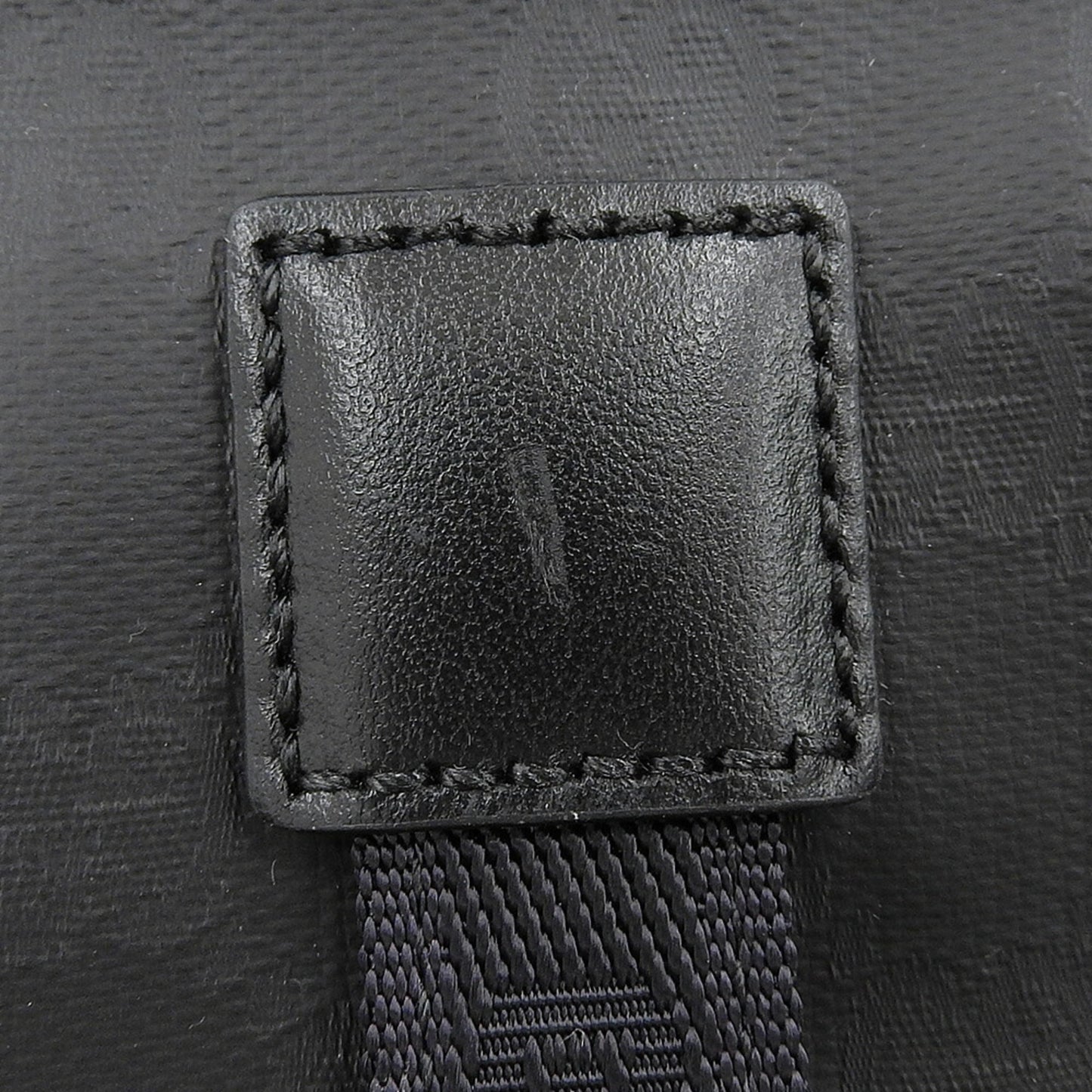 Gucci Black Coated Canvas Backpack