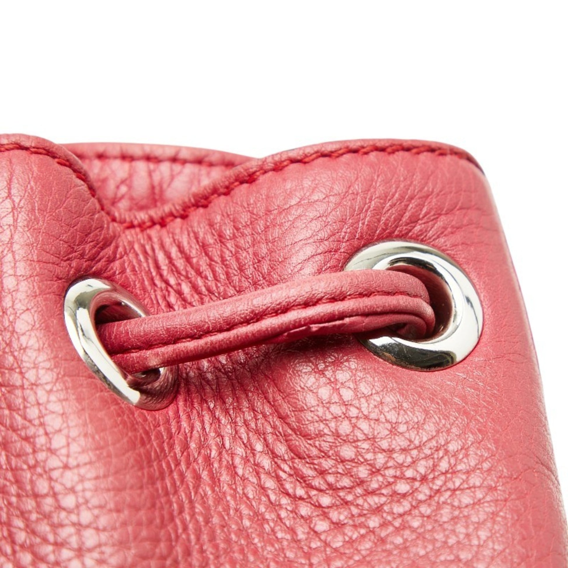 Gucci Red Color Leather Backpack