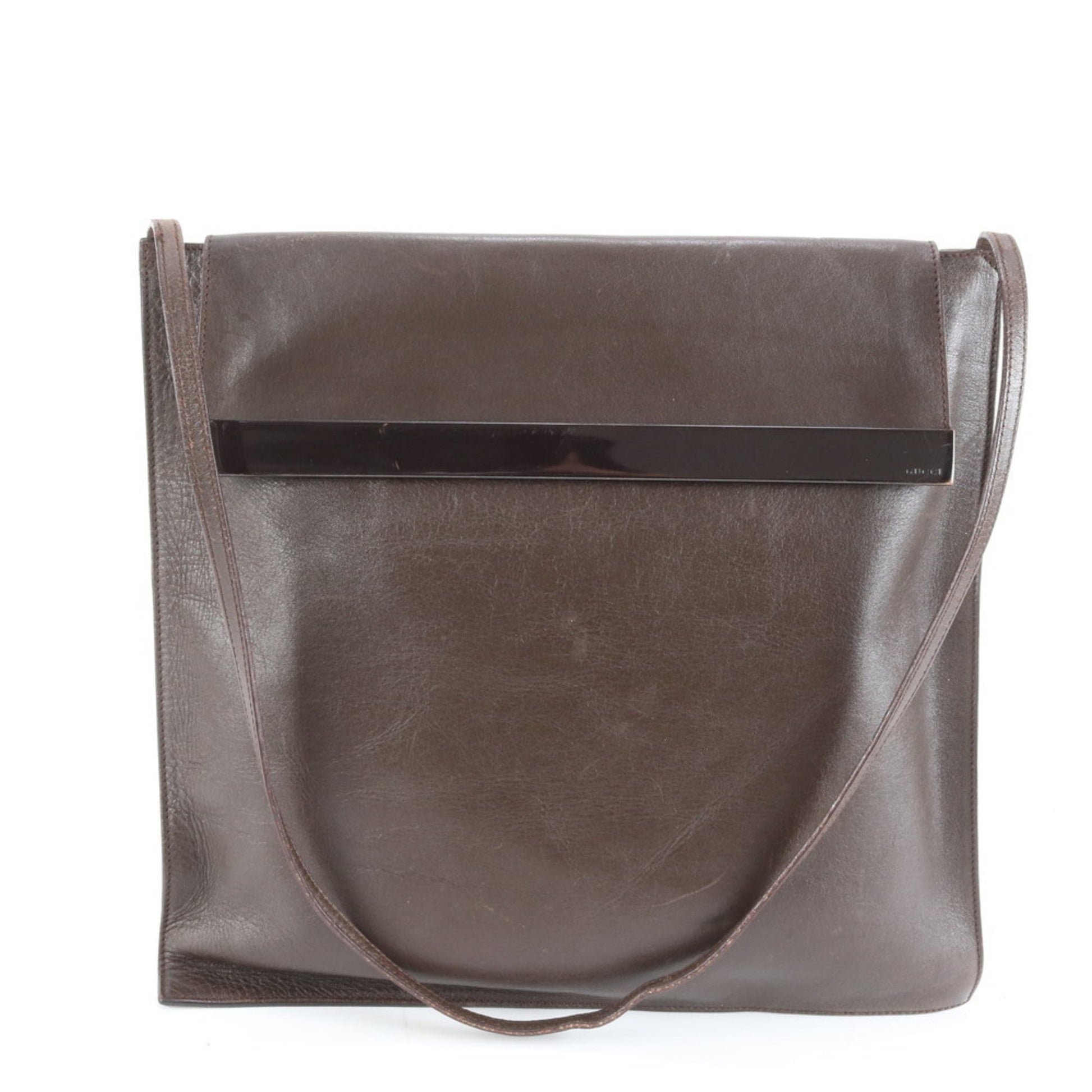 Gucci Brown Leather Shoulder Bag