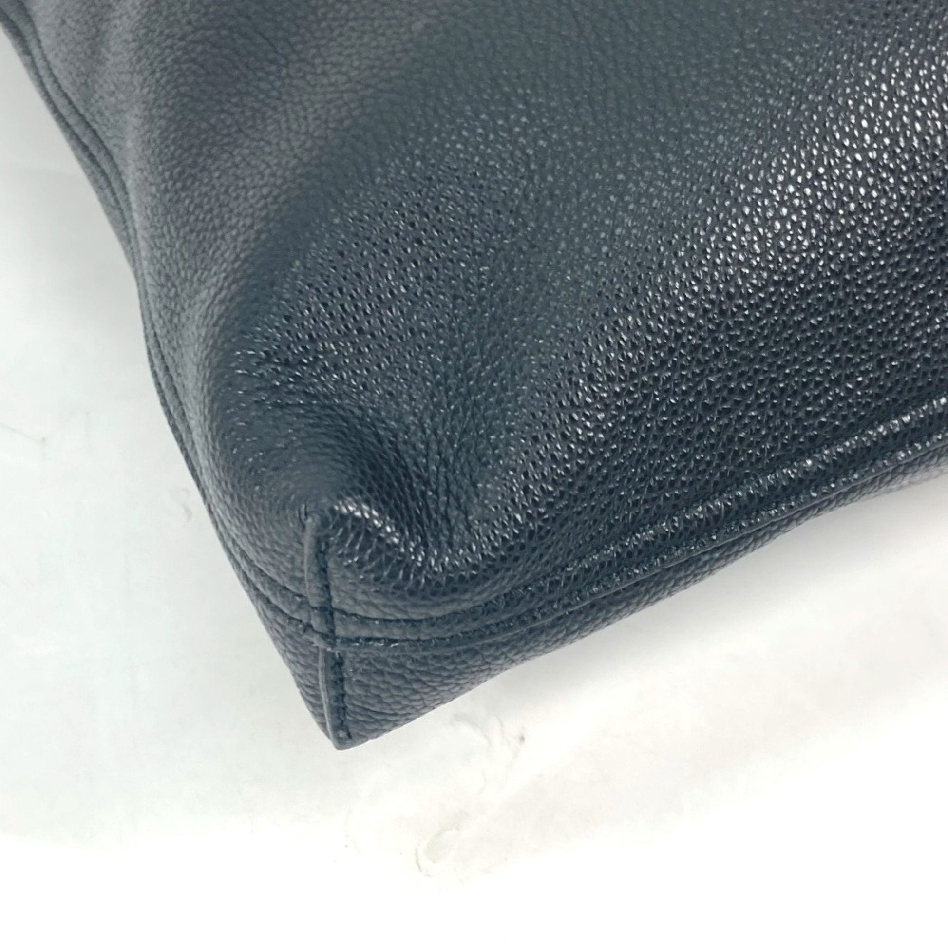 Gucci Sherry Line Black Leather Shoulder Bag Tote Bag