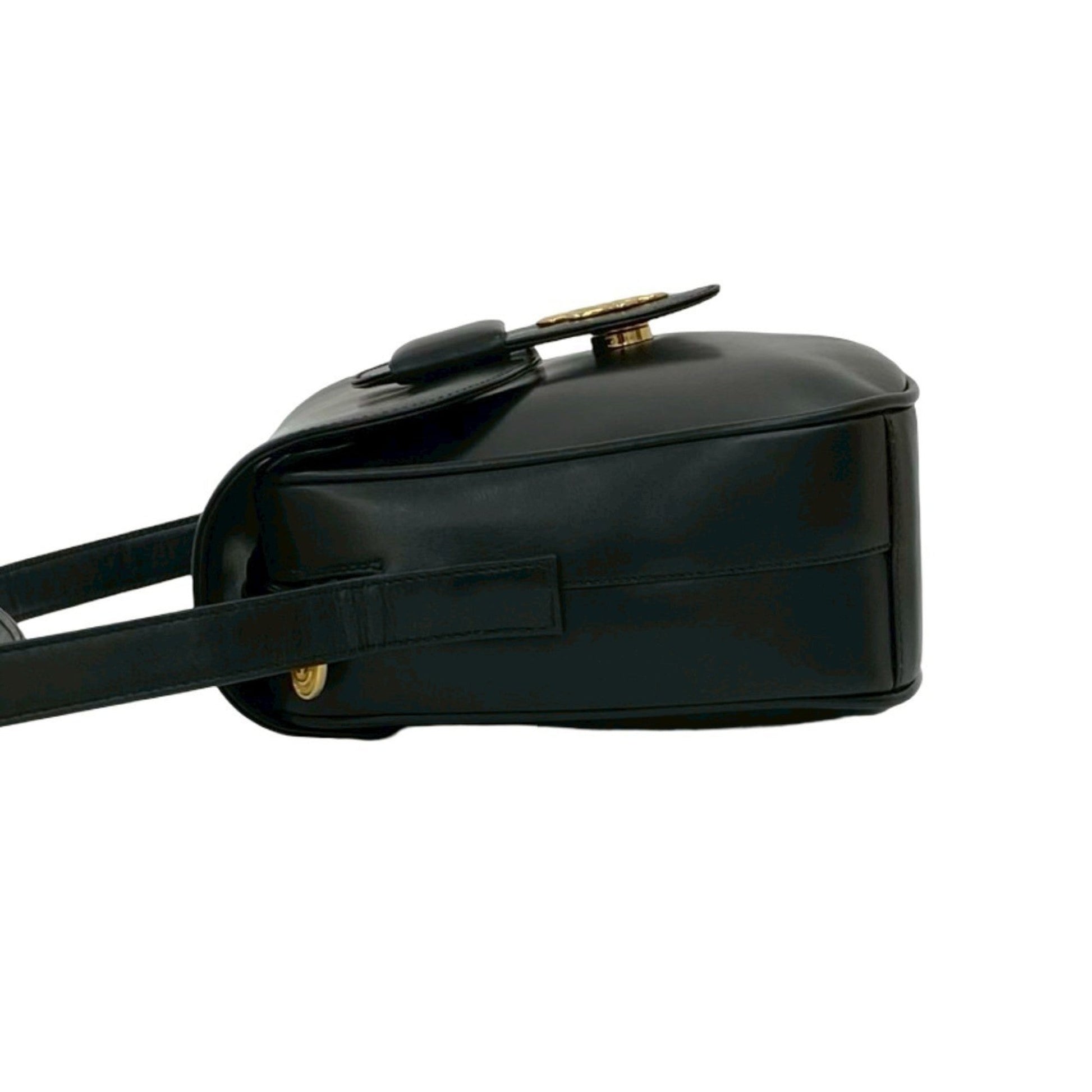 Gucci Black Leather Pochette Shoulder Bag