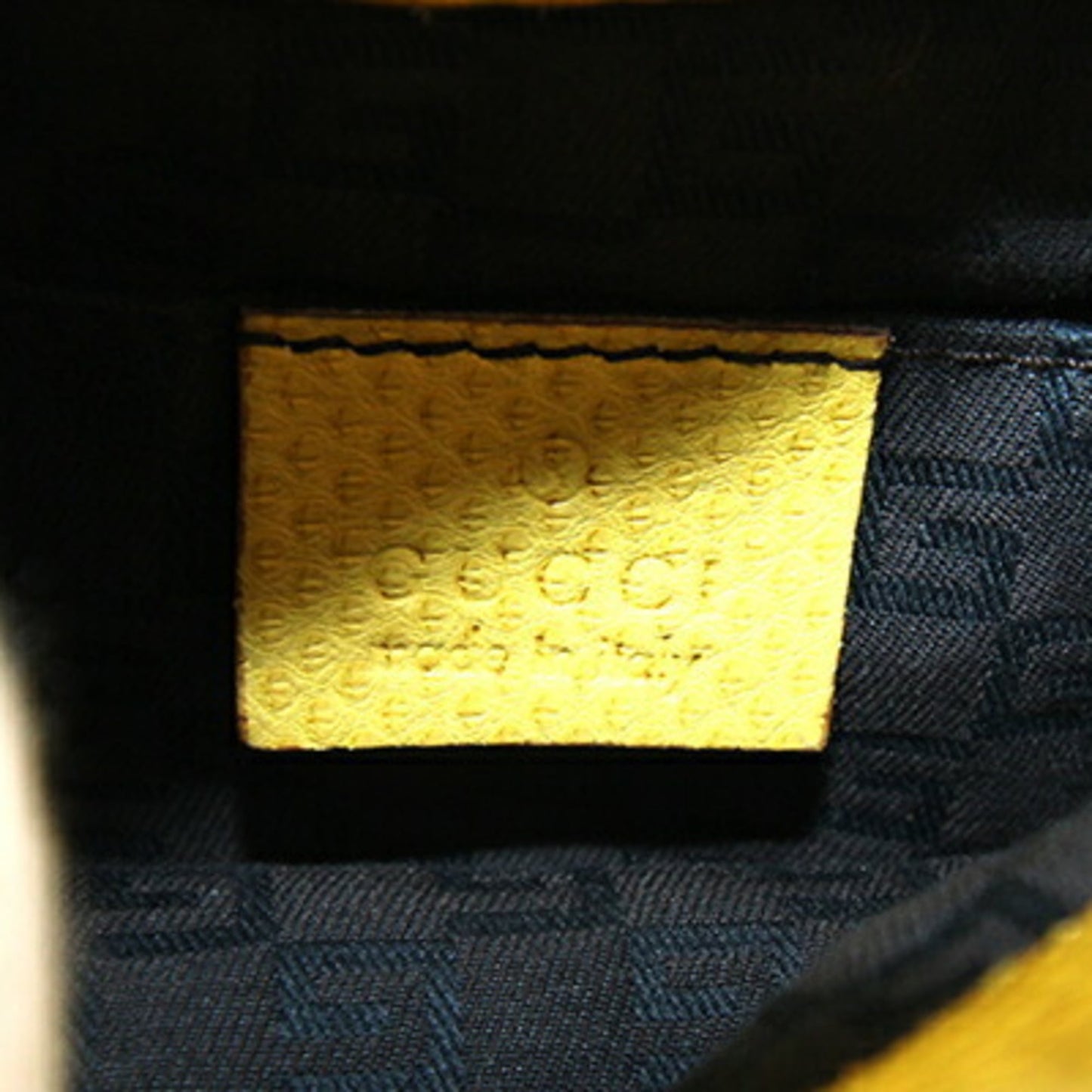 Gucci Yellow Leather Handbag