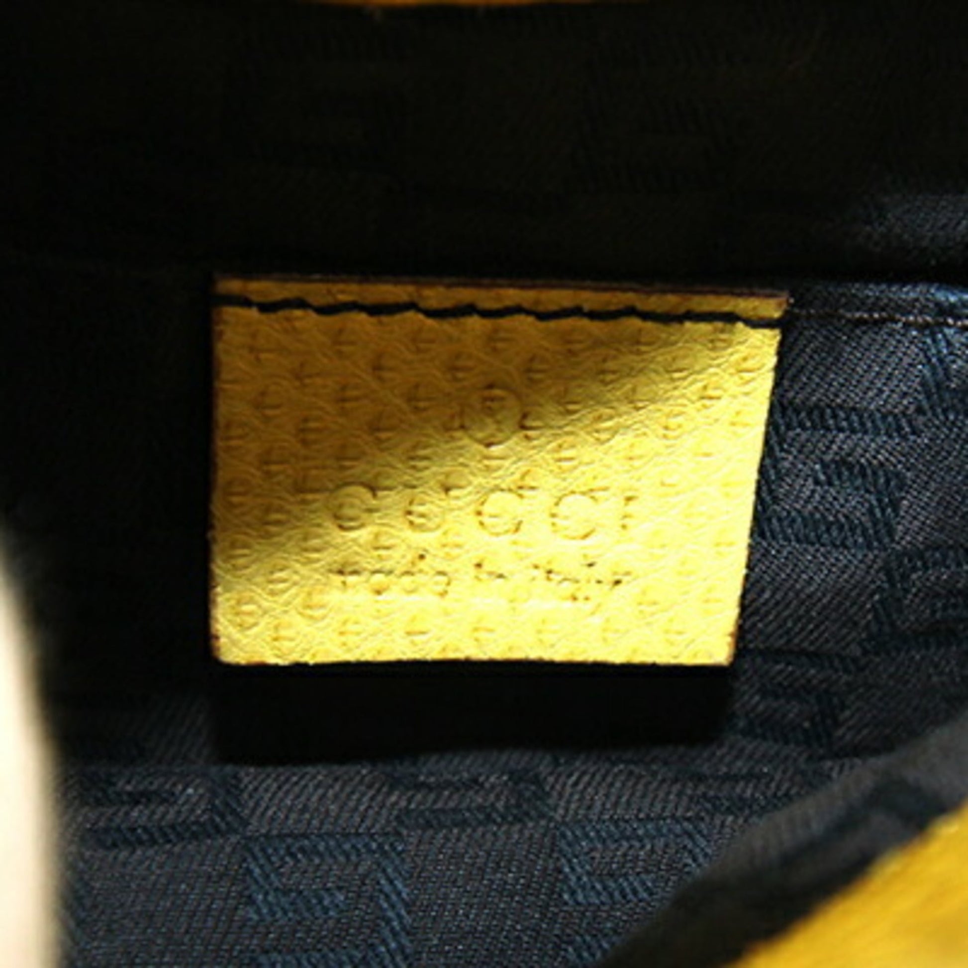 Gucci Yellow Leather Handbag