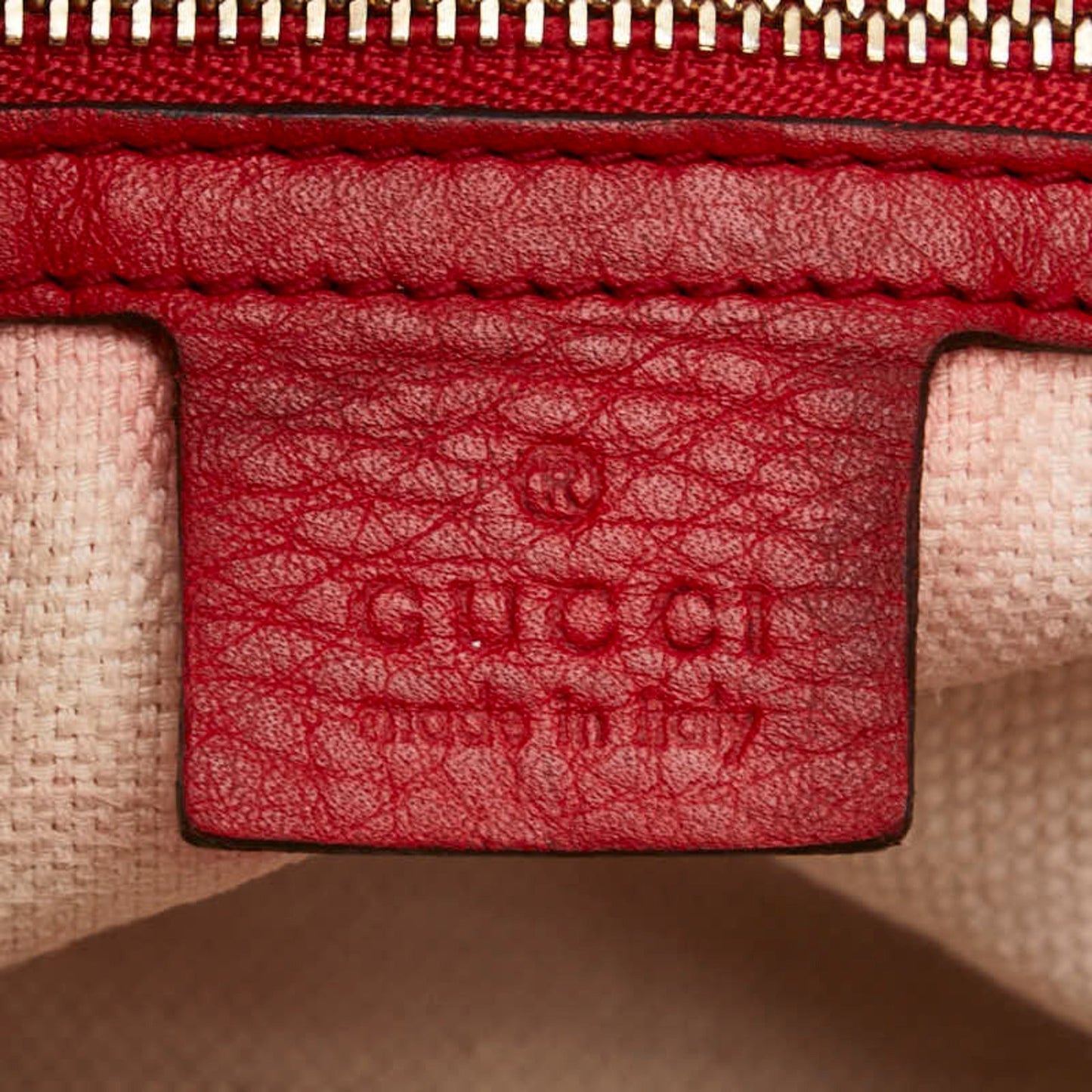 Gucci Soho Red Color Leather Handbag Shoulder Bag