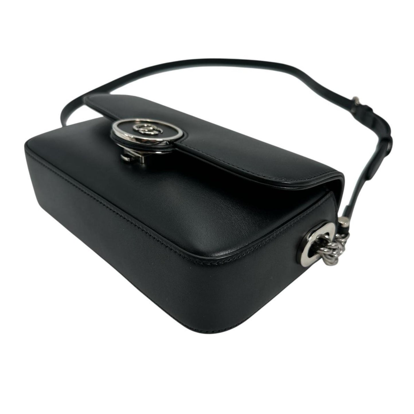 Gucci Black Leather Shoulder Bag