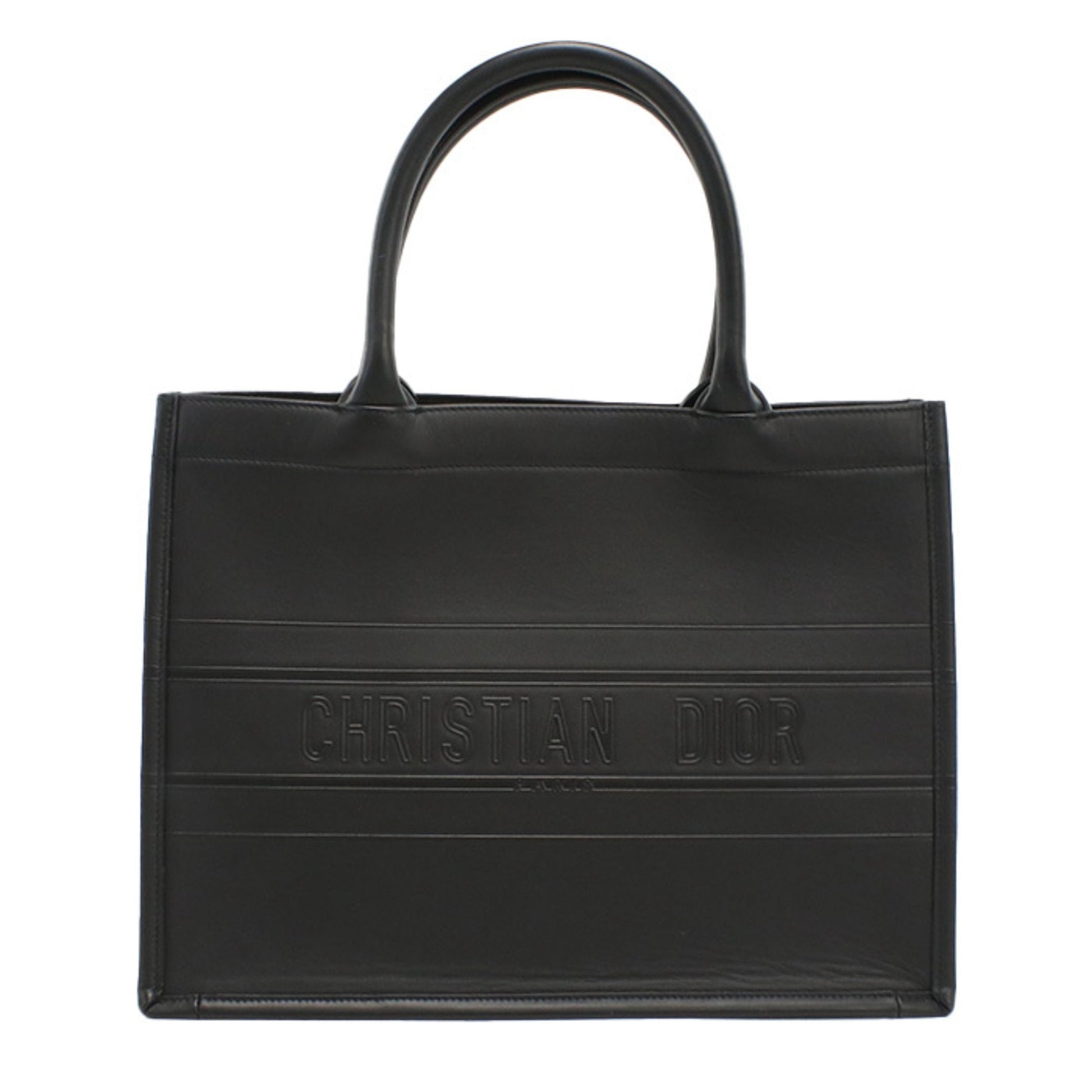 Dior Handbag Christian Tote Bag 4 Leather Black