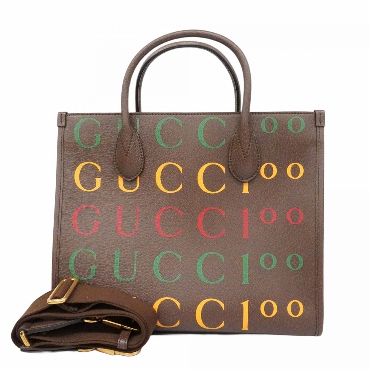 Gucci Brown Leather Tote Bag