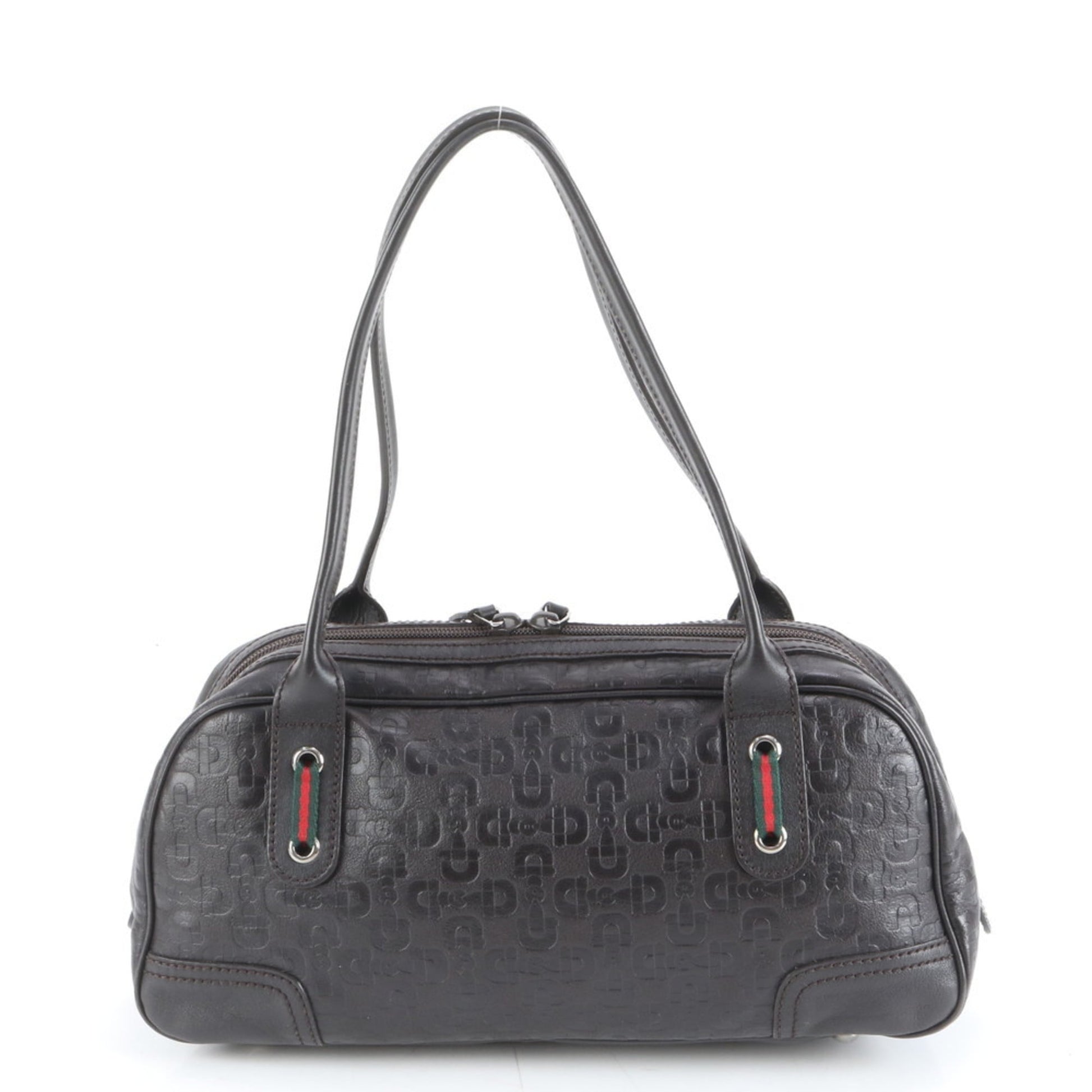 Gucci Dark Brown Leather Tote Bag
