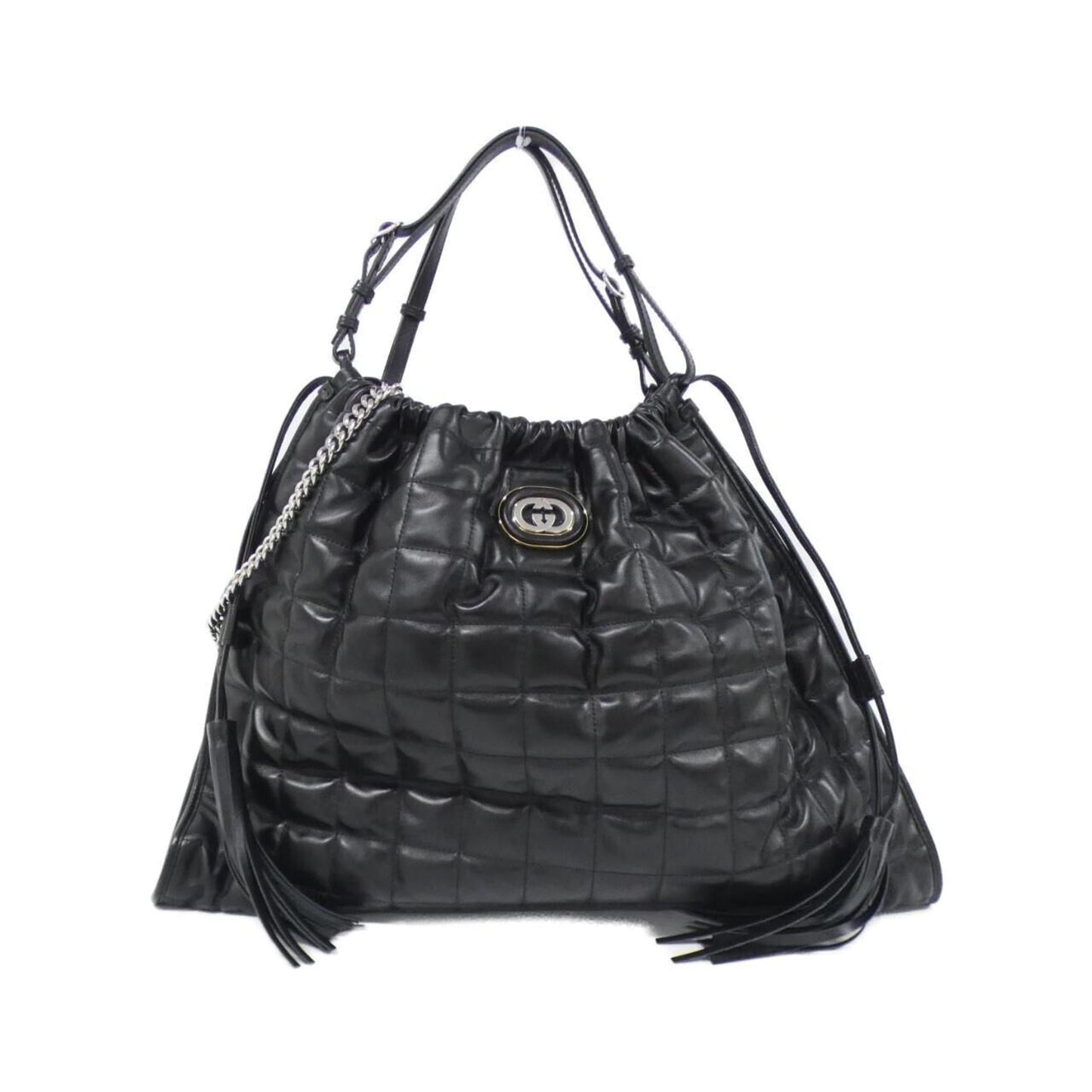 Gucci Black Leather Shoulder Bag