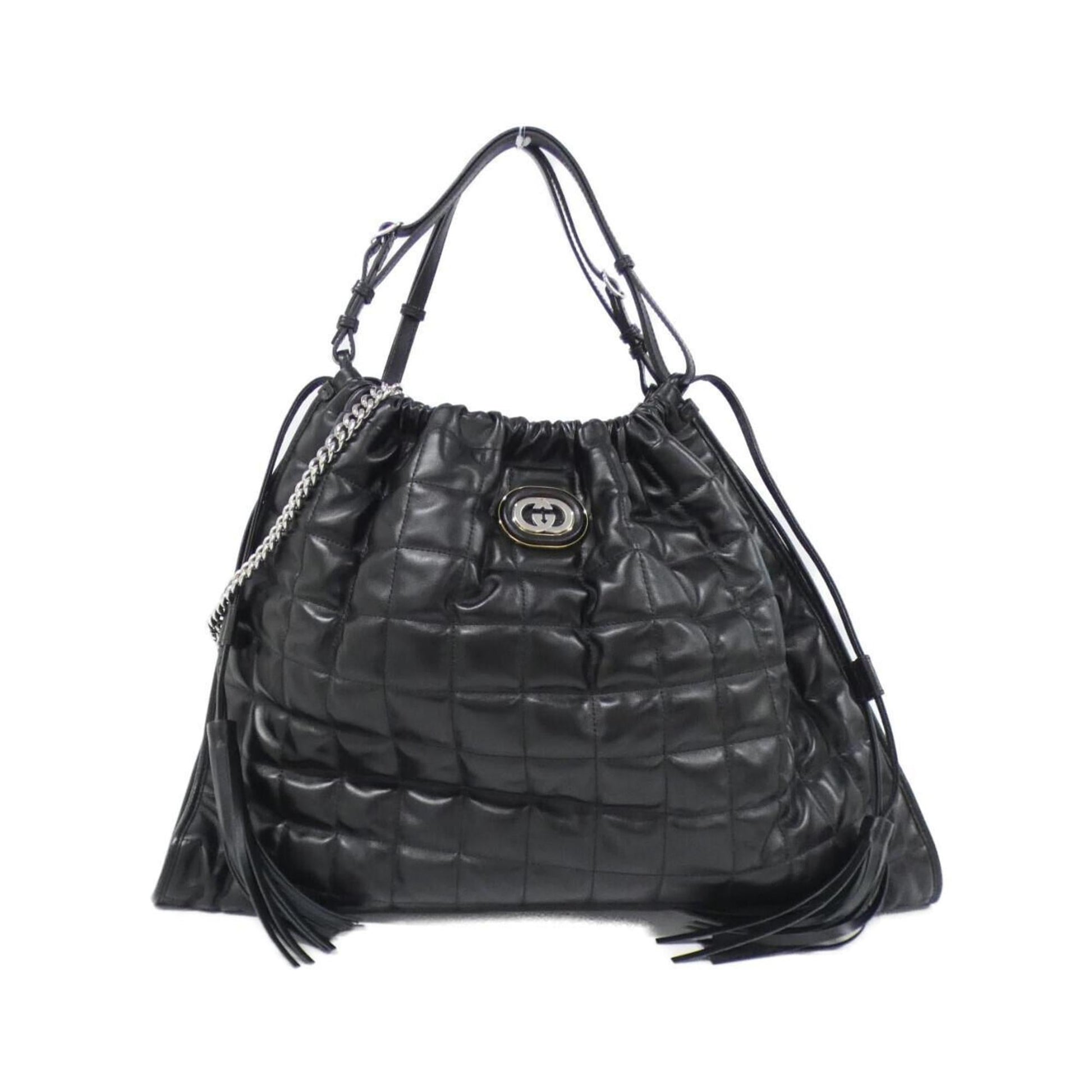 Gucci Black Leather Shoulder Bag