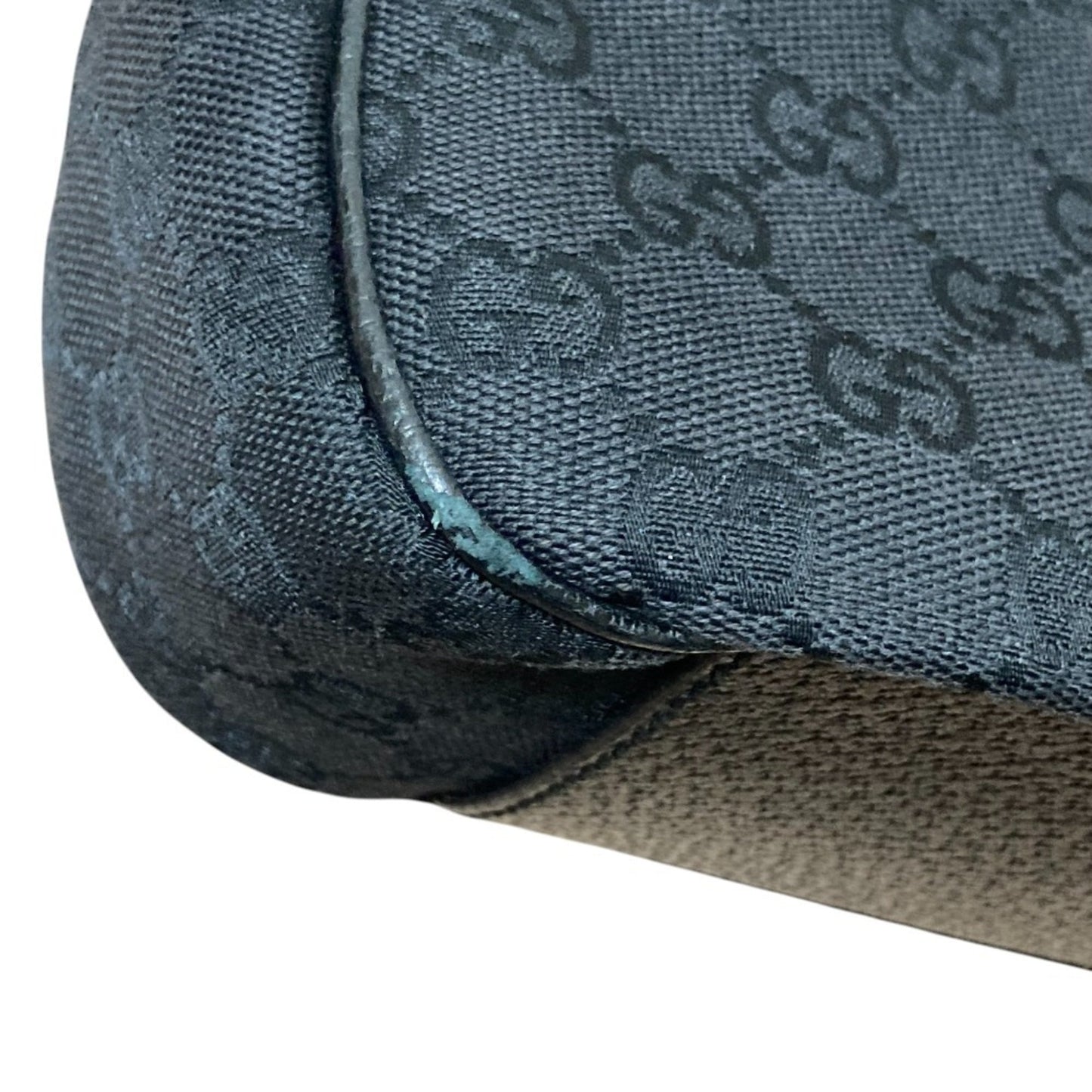 Gucci Black Gg Canvas Handbag