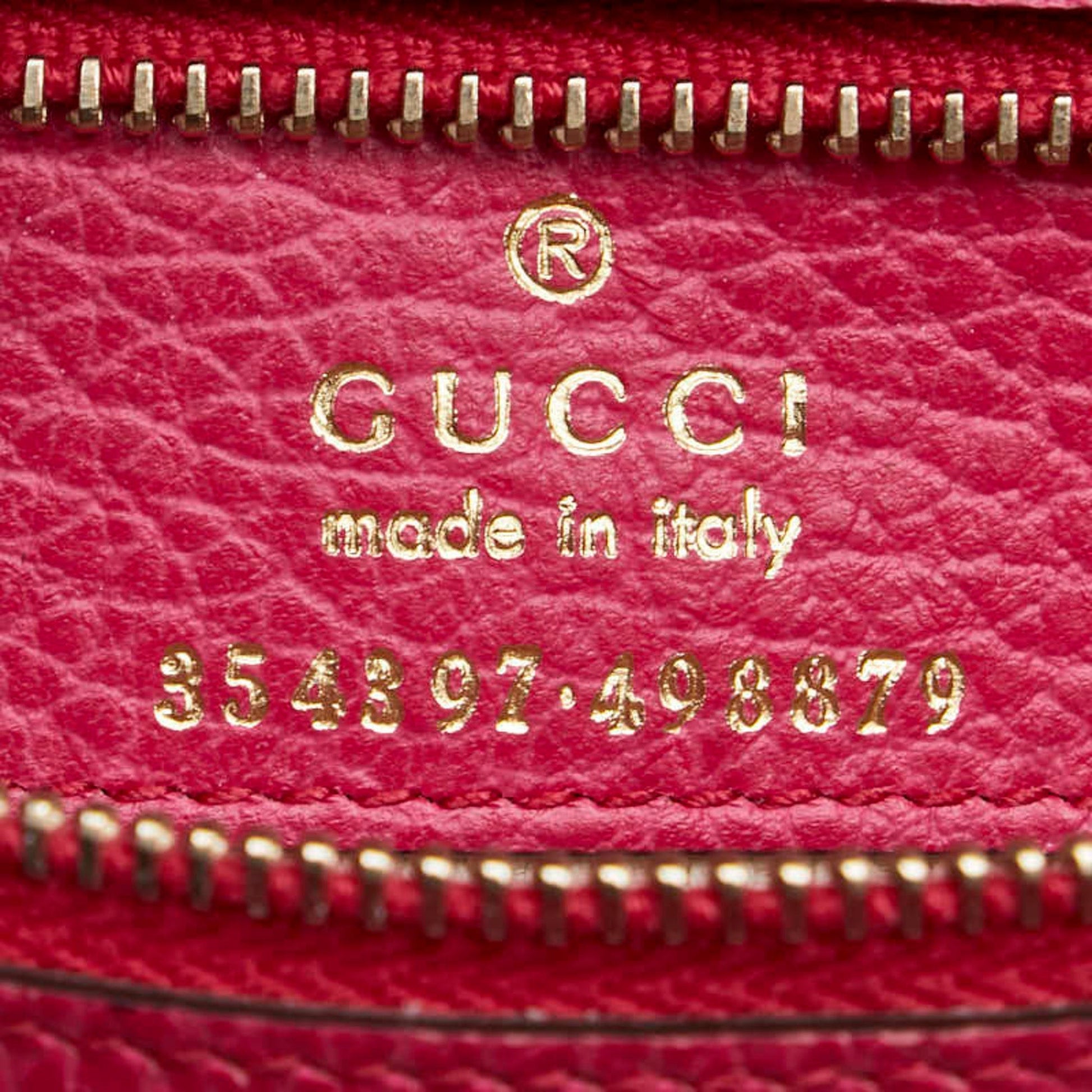 Gucci Pink Leather Shoulder Bag Tote Bag