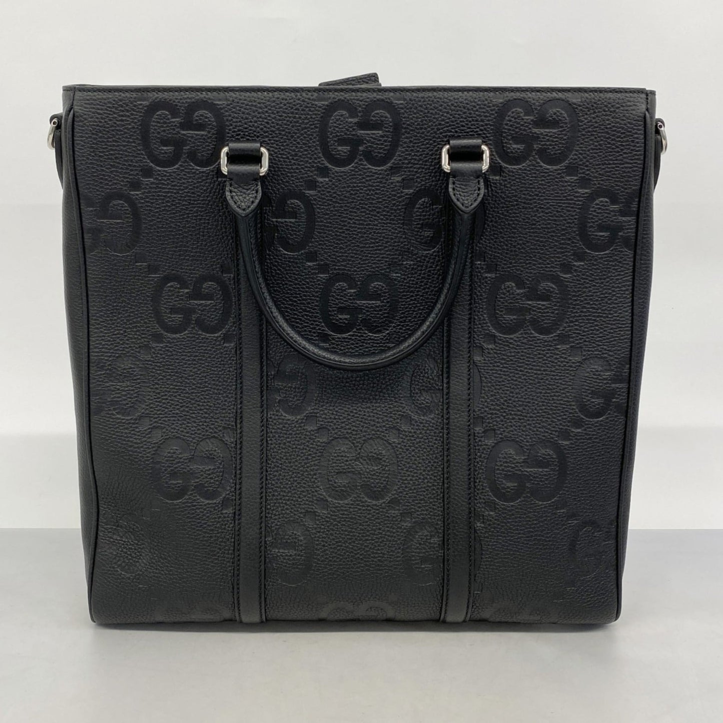 Gucci Black Leather Tote Bag