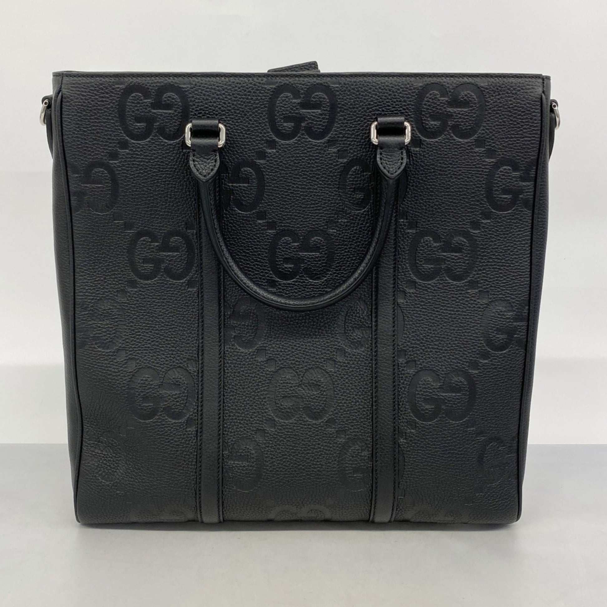 Gucci Black Leather Tote Bag