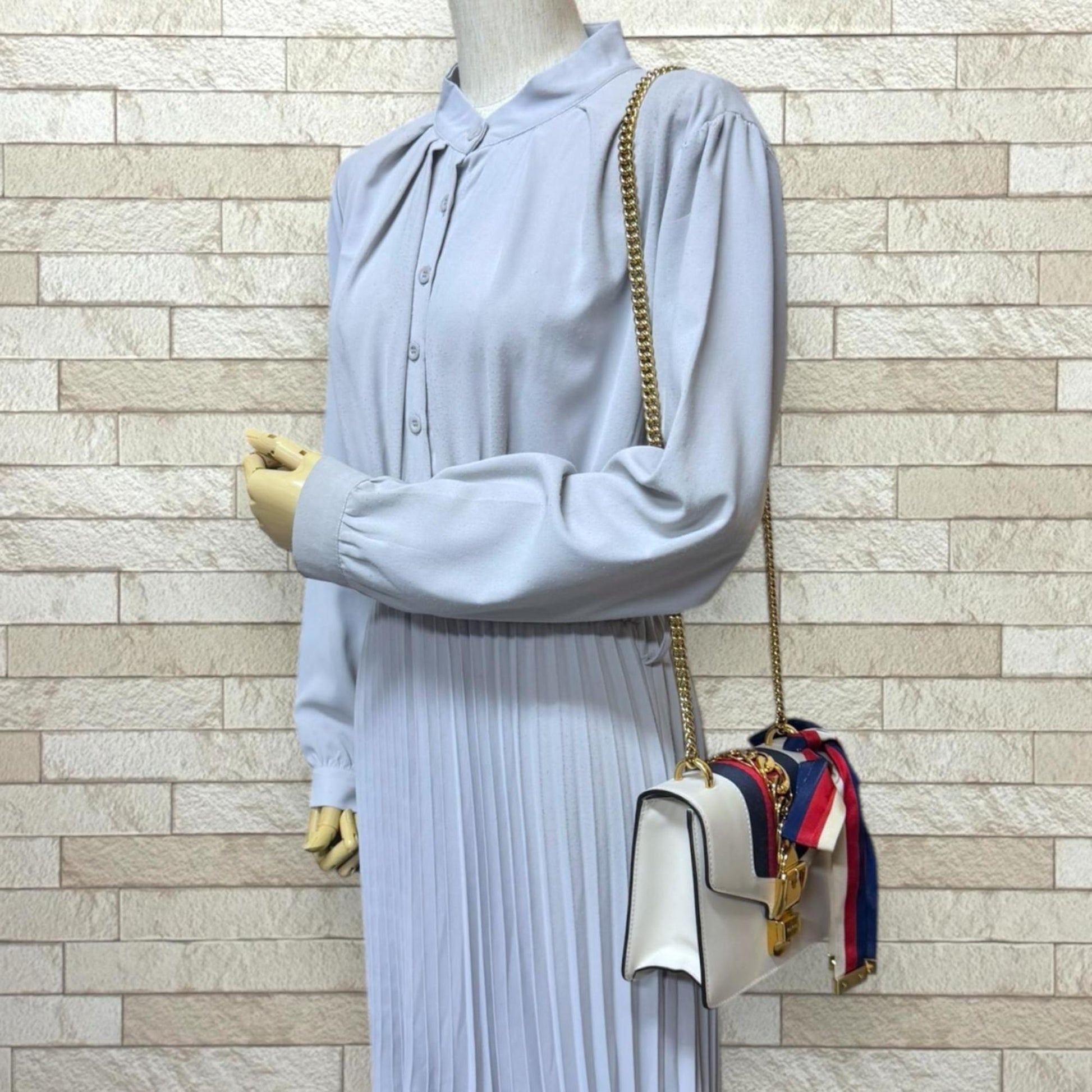 Gucci Ivory White Leather Shoulder Bag